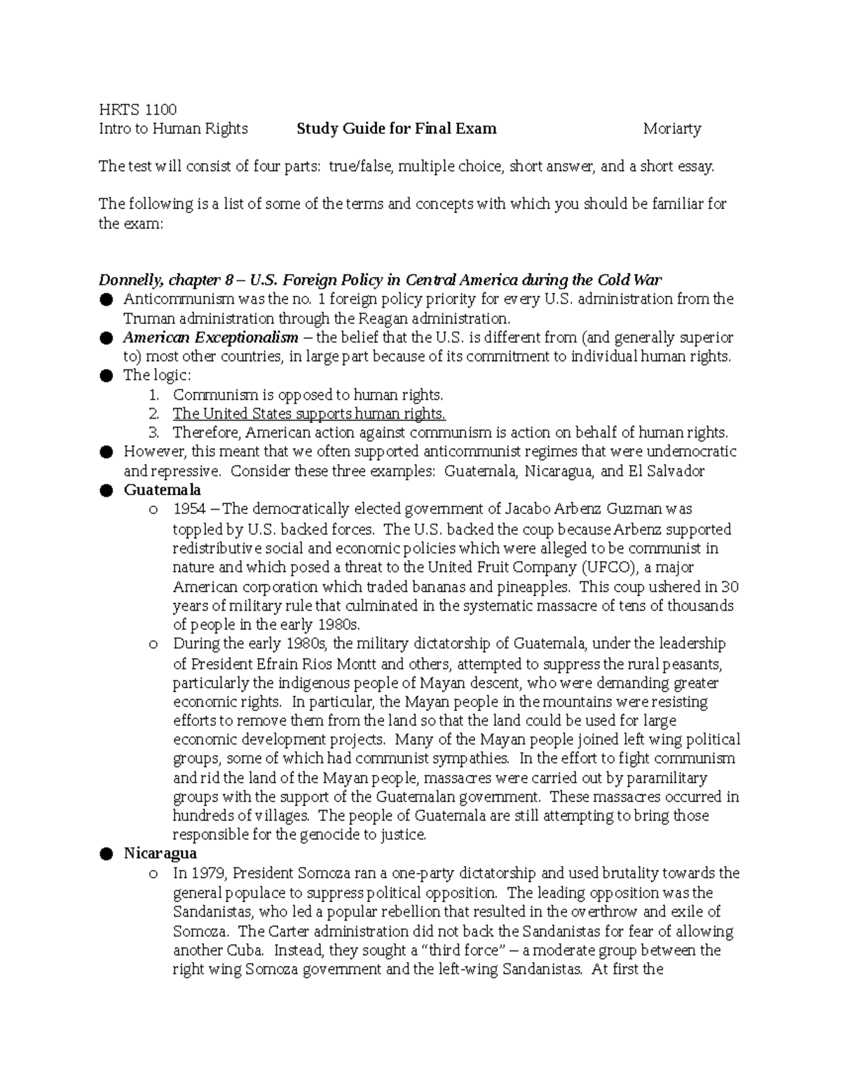 human rights case study test