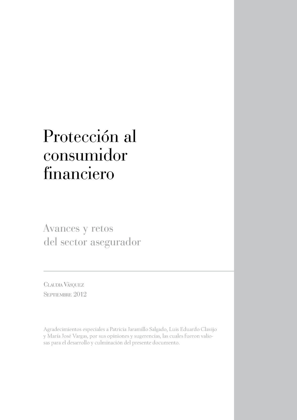 Protección Al Consumidor Financiero Protección Al Consumidor Financiero ...