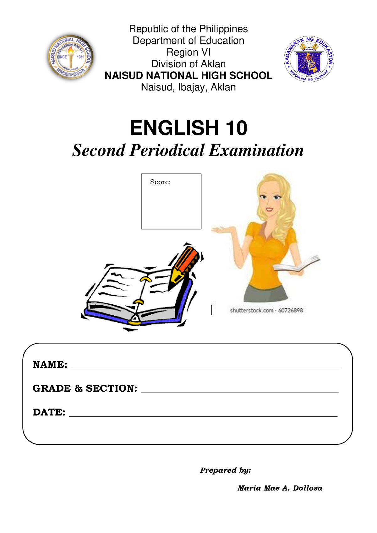 2ND Periodic EXAM Final - Republic Of The Philippines Department Of ...