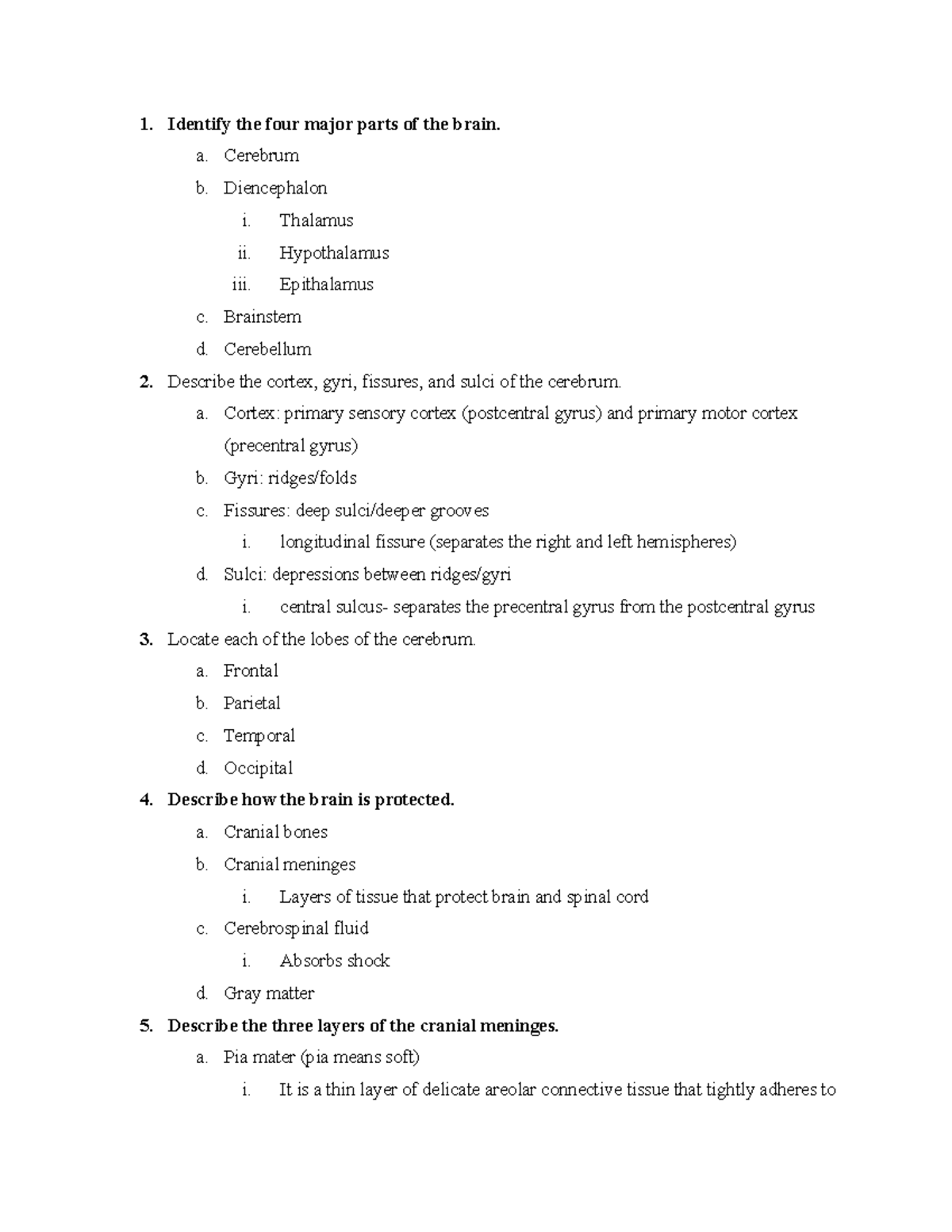 anatomy-chapter-13-review-questions-identify-the-four-major-parts-of