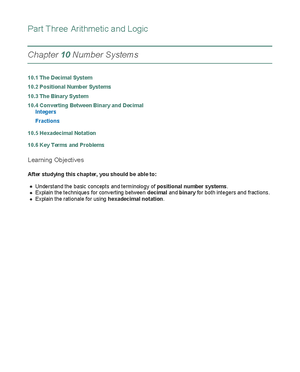 Chapter III - A Top Level View of Computer Function and Interconnection ...