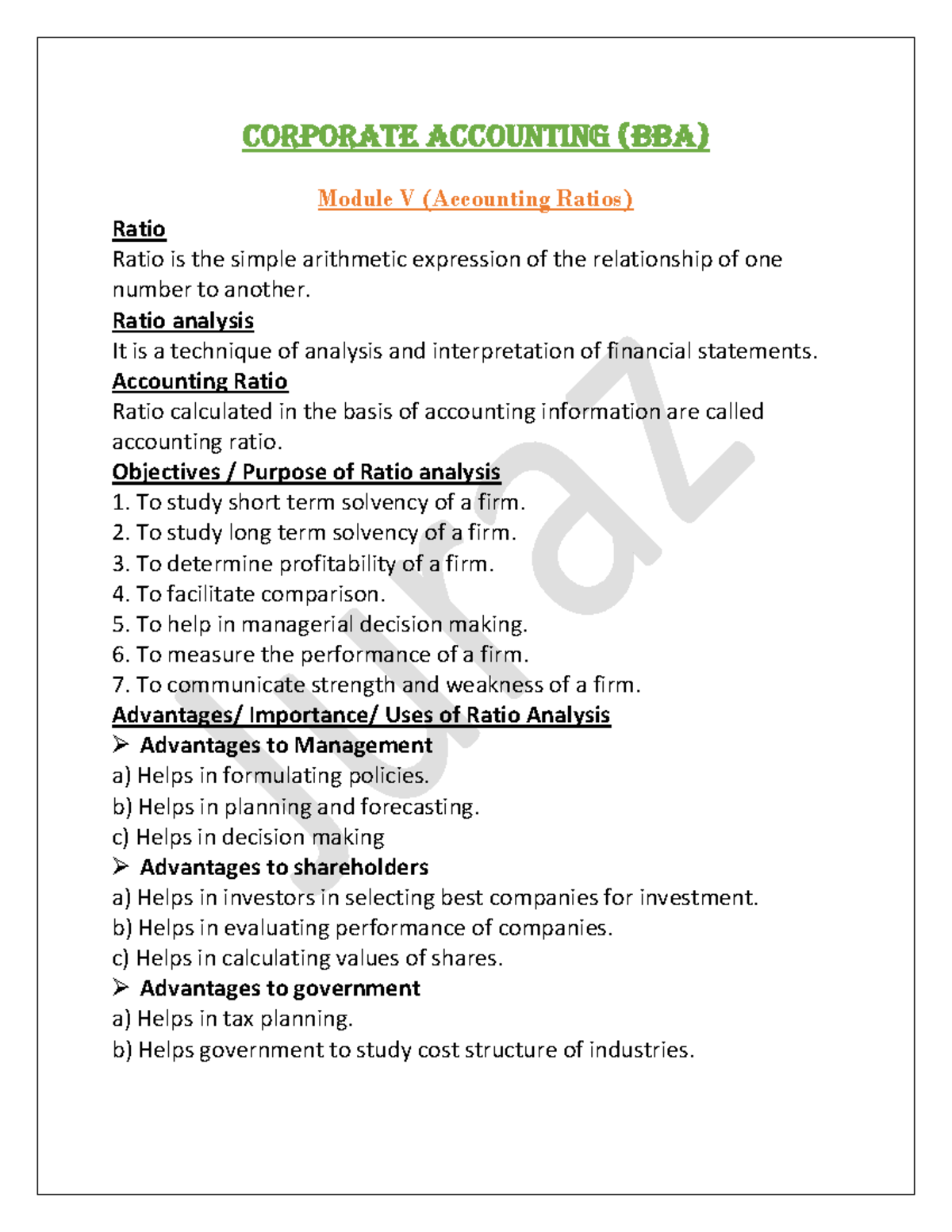 Corporate accounting (BBA)- Module V 241014 194239 - CORPORATE ...