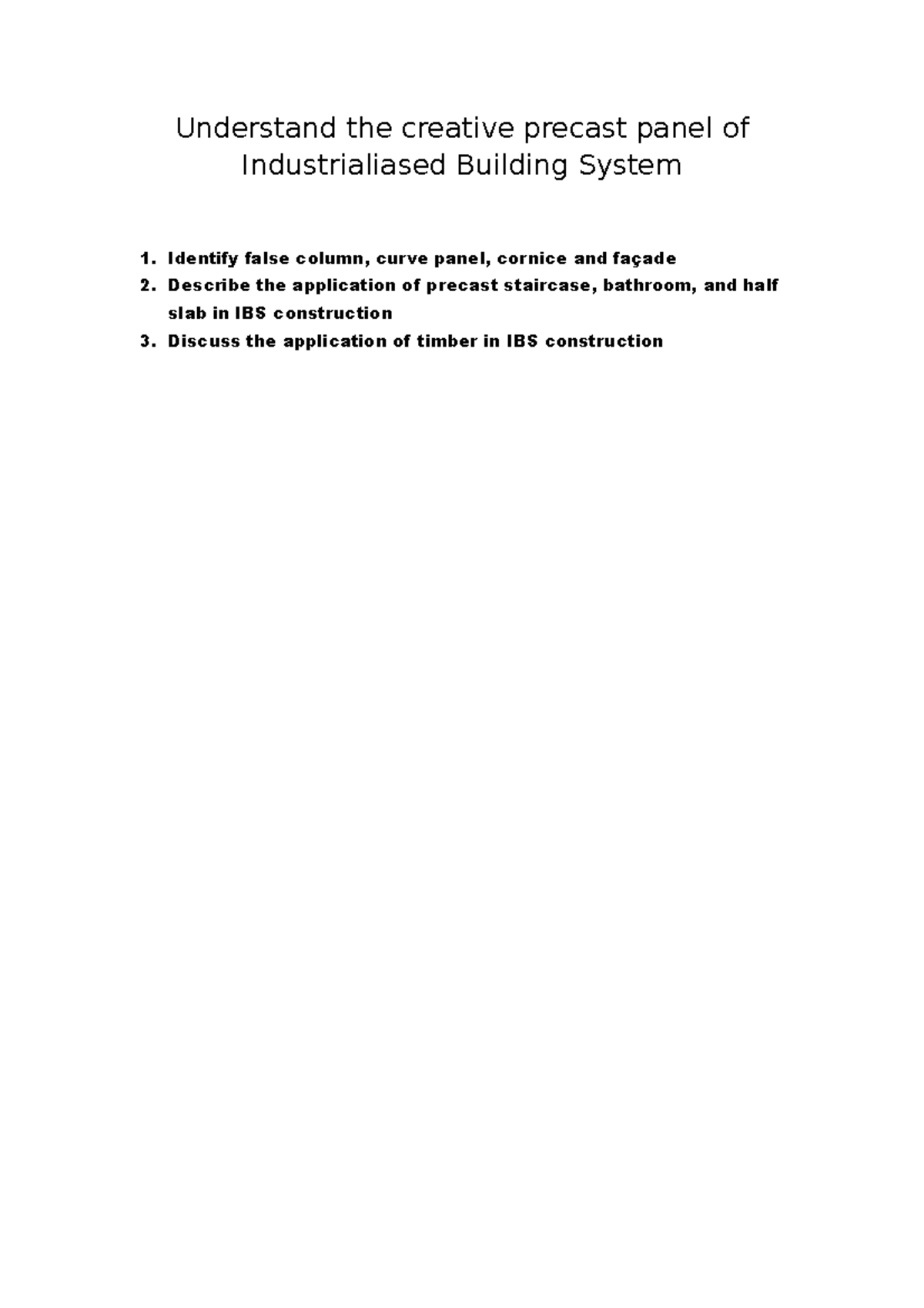 Understand the creative precast panel of Industrialiased Building ...