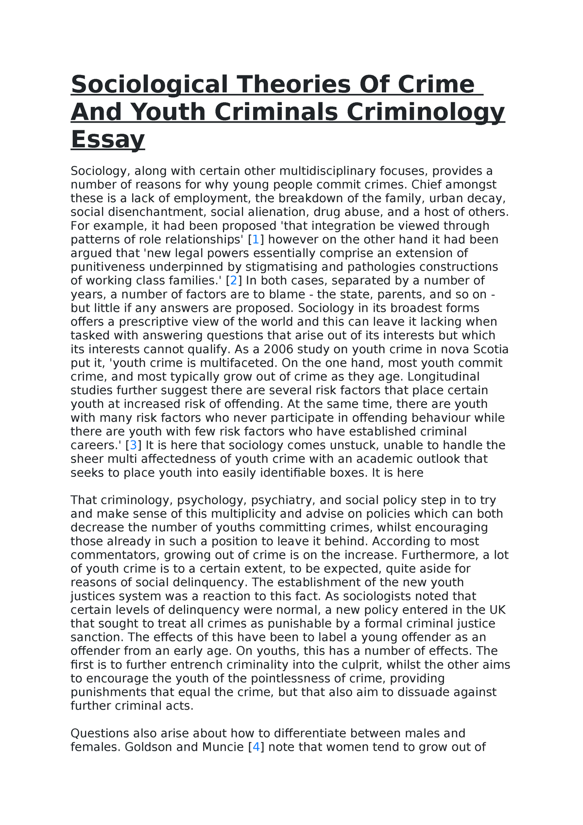 Cross And Fhagen-Smiths Theory Essay