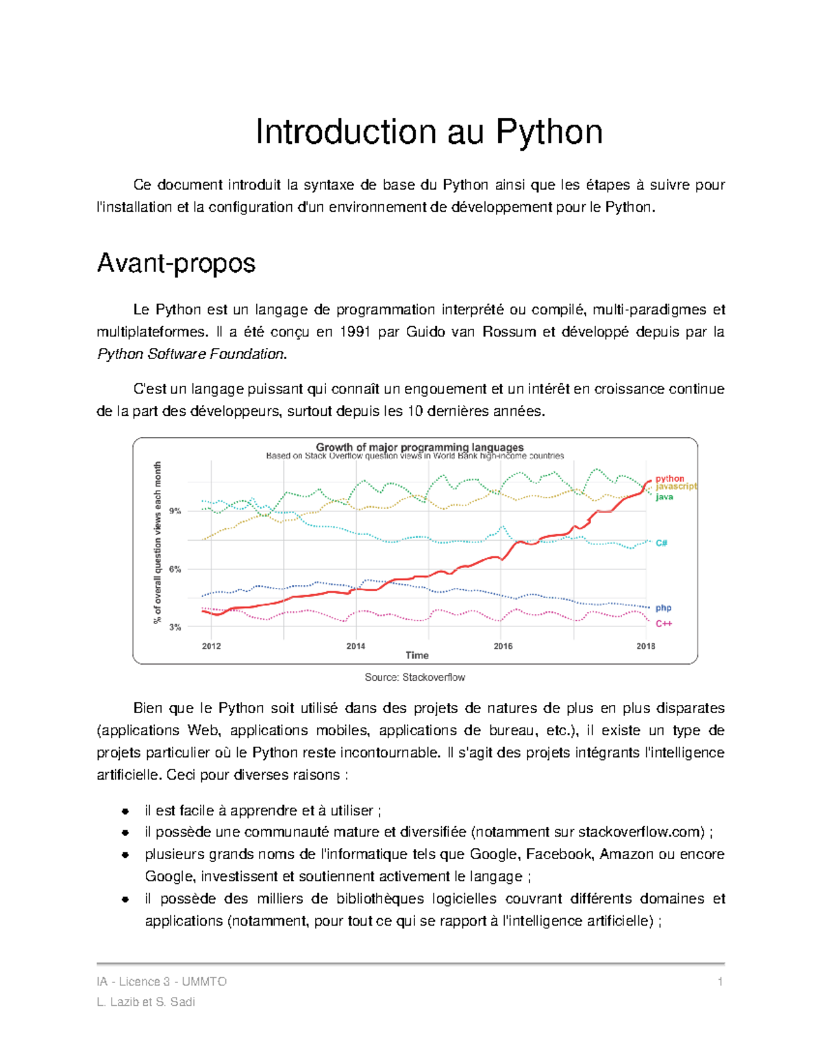 Introduction-au-Python - Introduction au Python Ce document introduit ...