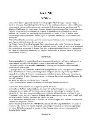 Lettere morali a Lucilio, opera Seneca versione Latino Maturità 2023/  Argomenti: otium, coscienza e virtù