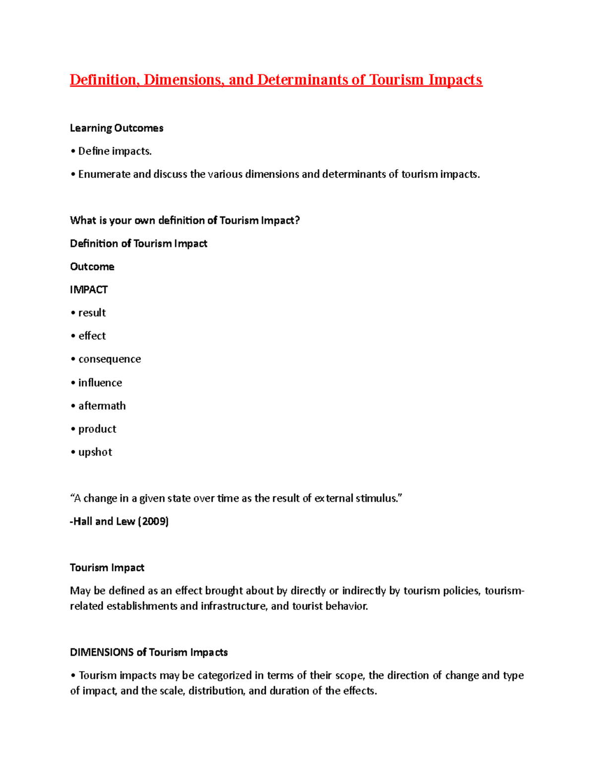 definition-dimensions-and-determinants-of-tourism-impacts-enumerate