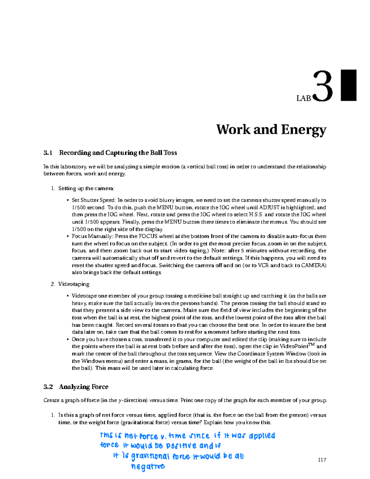 Physics LAB 3 - PHYS 023 - Pacific - Studocu