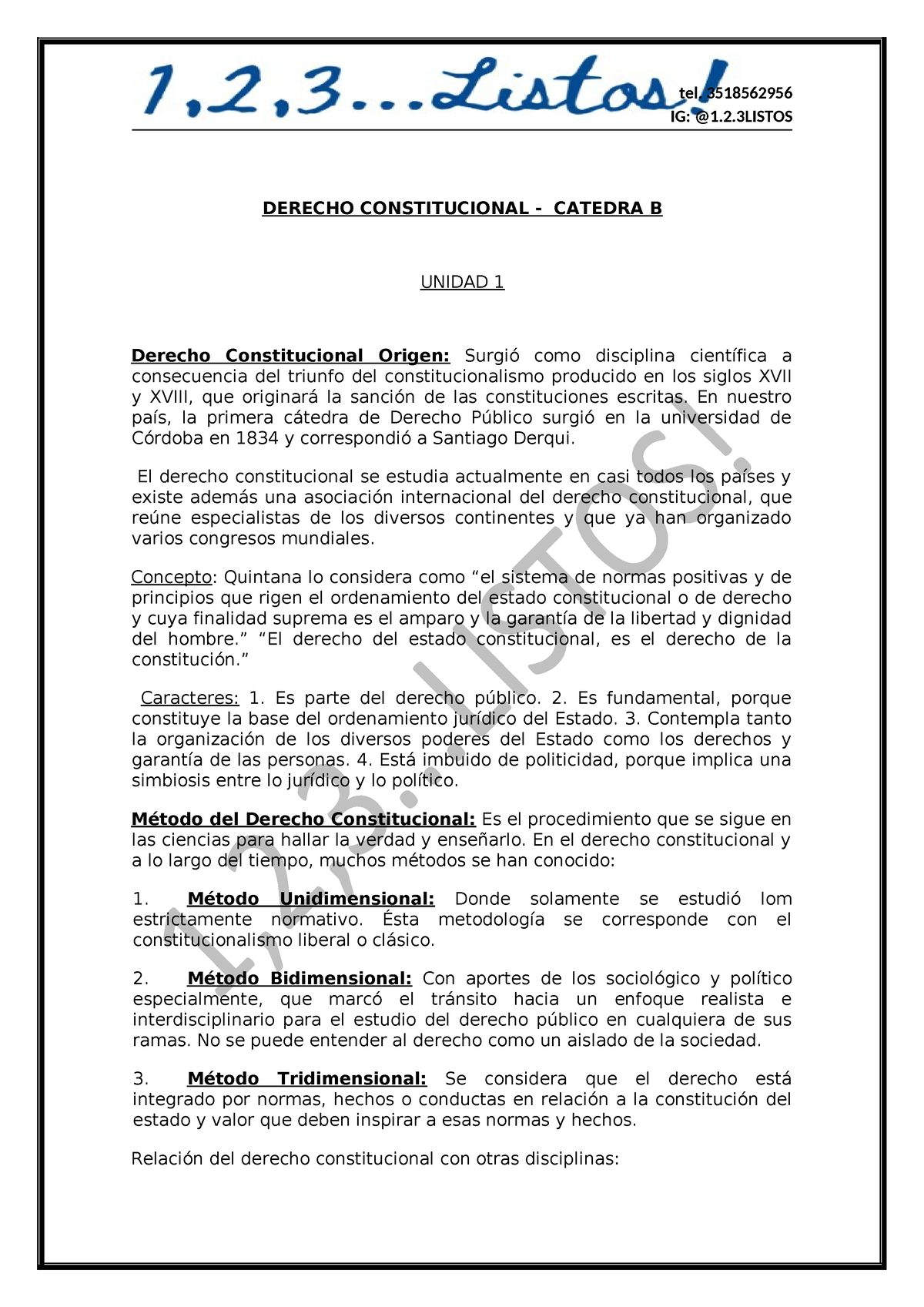 Derecho Constitucional Unidad 1 PDF - IG: @1.2 DERECHO CONSTITUCIONAL ...