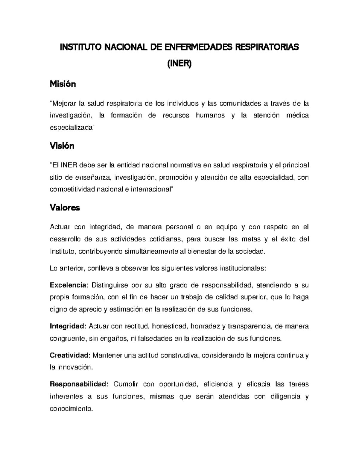 Actividad 04. Gestion en salud - INSTITUTO NACIONAL DE ENFERMEDADES ...