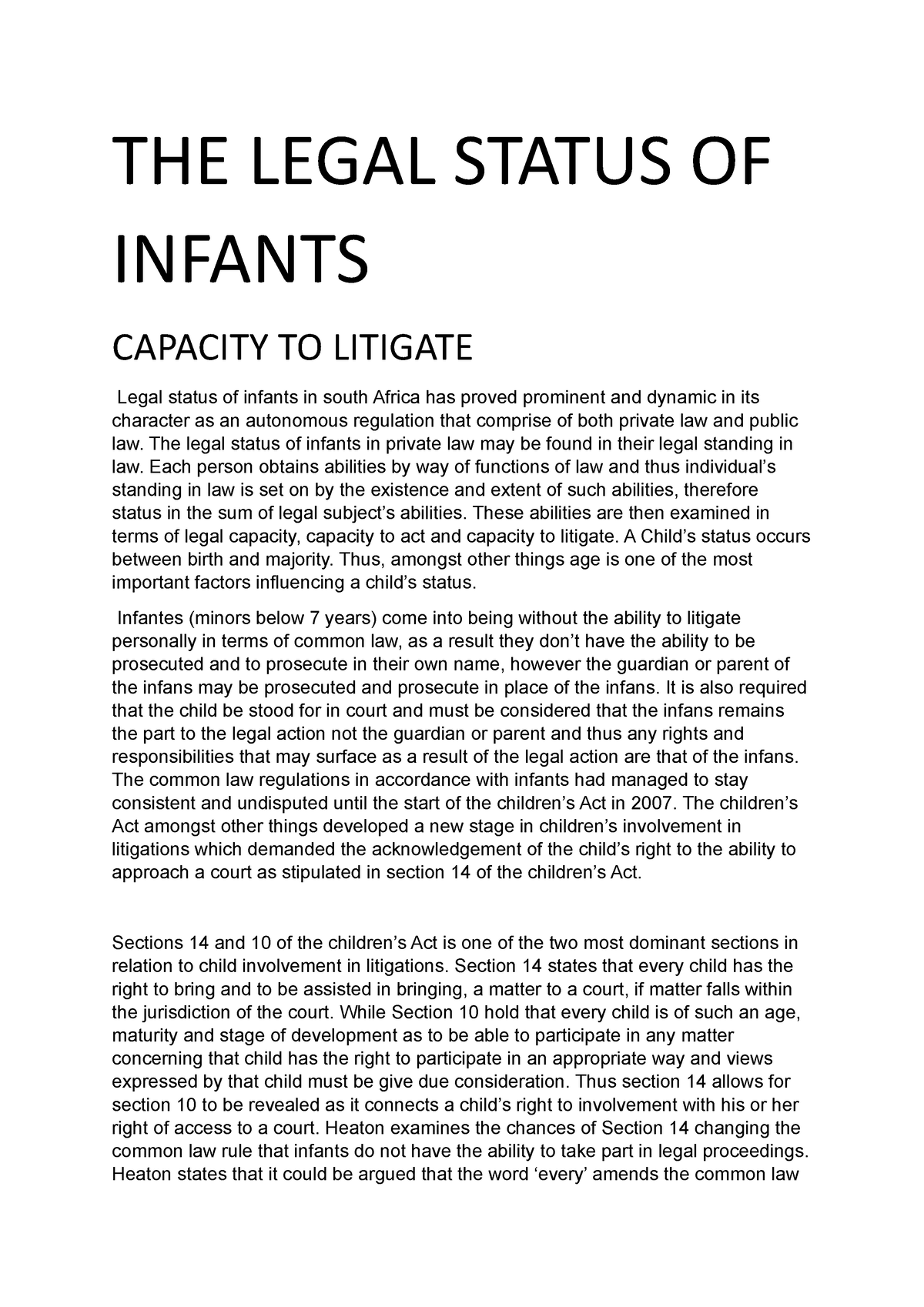 infants-capacity-to-litigate-the-legal-status-of-infants-capacity-to