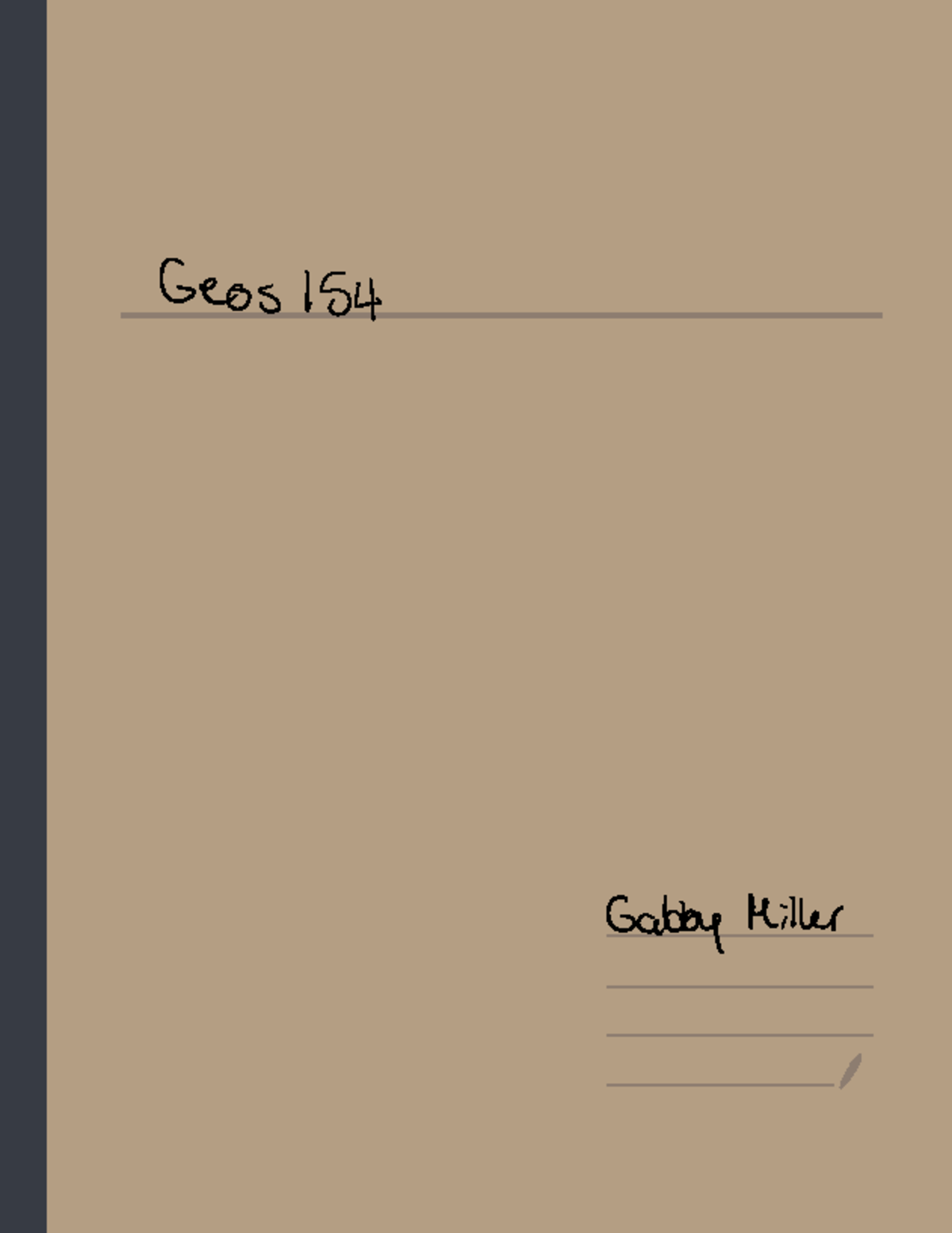 GEOS 154 - Dr. Coles geos 154. These are all of the semester notes for ...