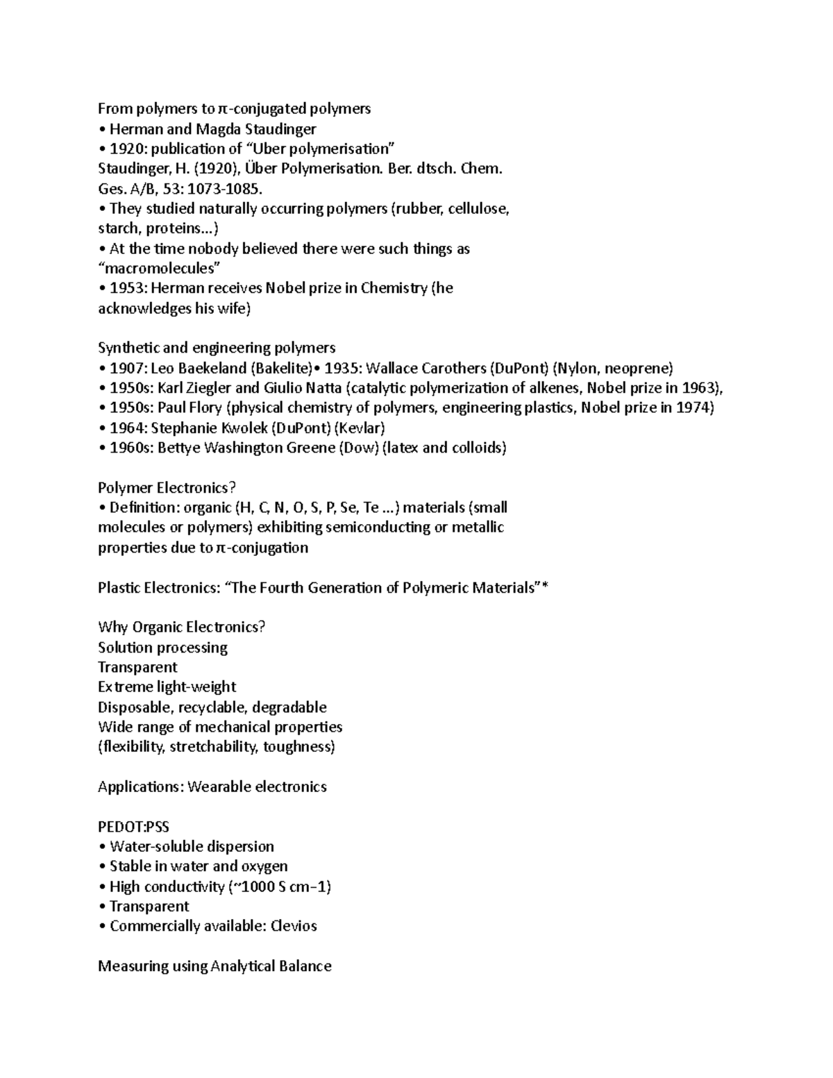 Polymerizationpart 1 - polymerization notes part 1 - From polymers to π ...