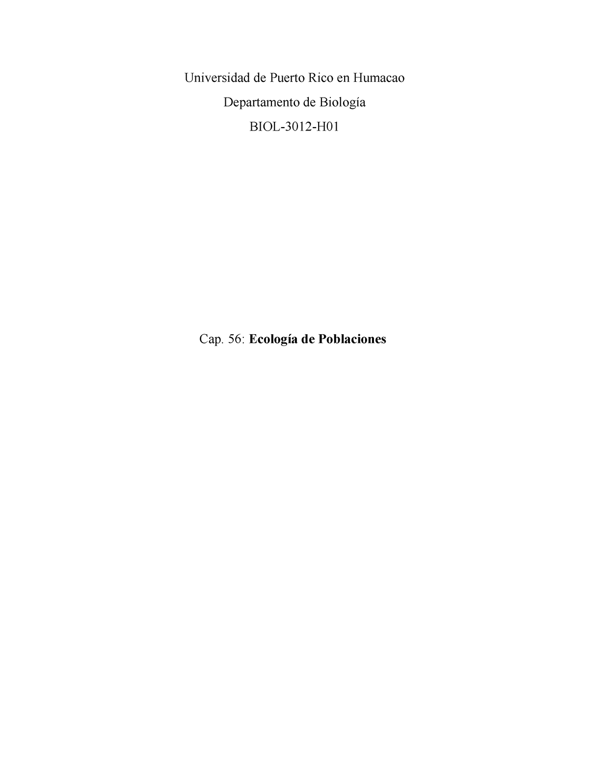 Ecología De Las Poblaciones Escrito - Universidad De Puerto Rico En ...