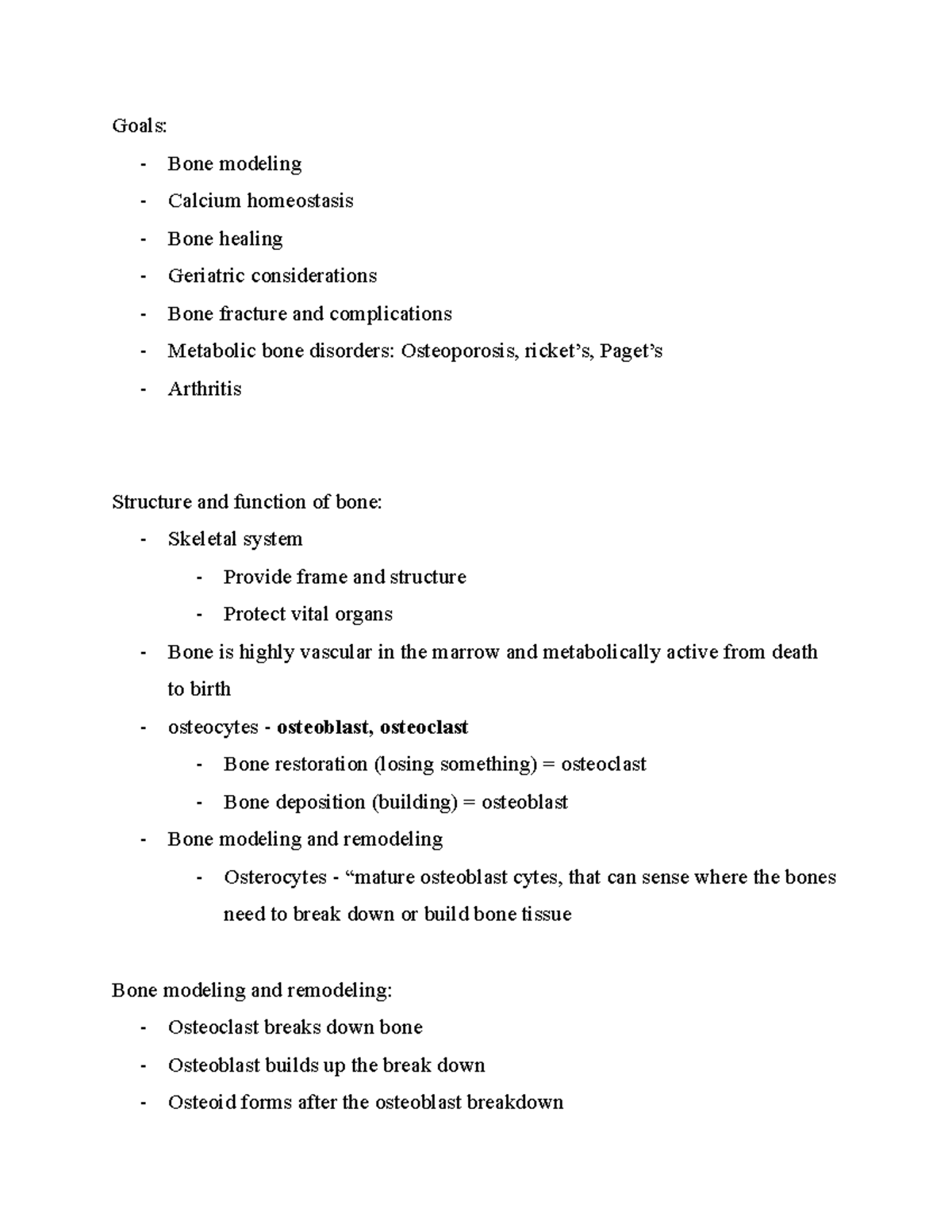 Week 3 Musculoskeletal Disorders and treatments (3).docx - Goals ...