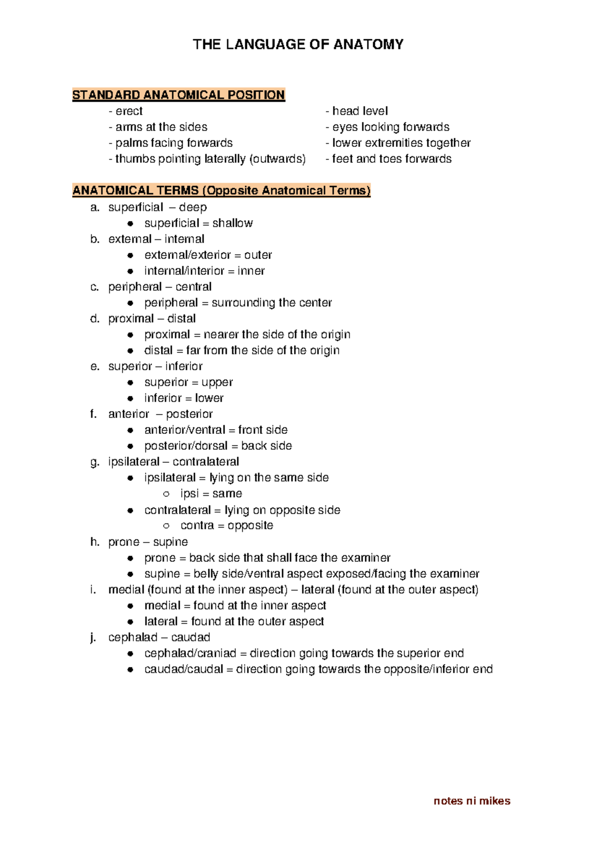The Language of Anatomy - THE LANGUAGE OF ANATOMY STANDARD ANATOMICAL ...