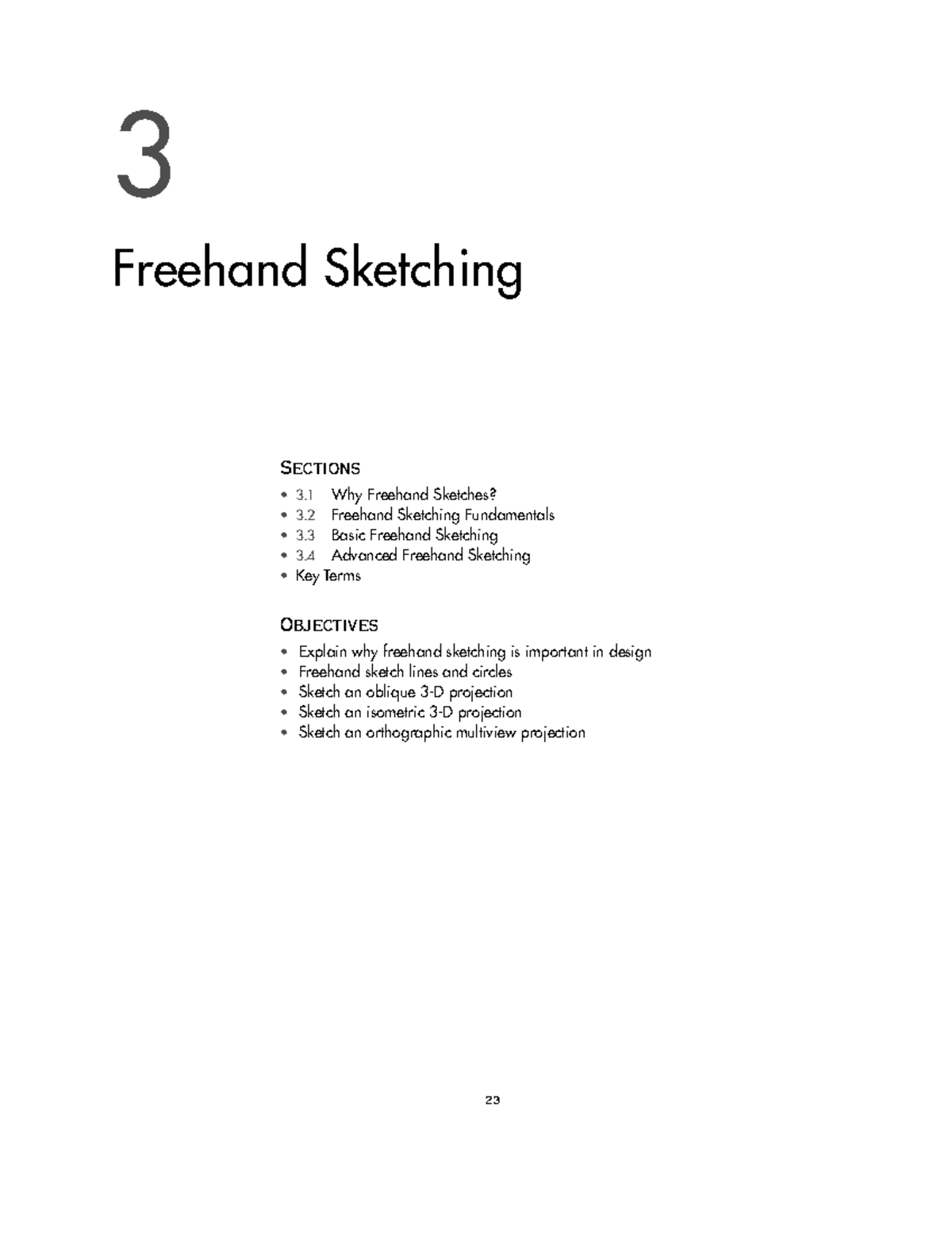 Freehand Sketching chap3 23 3 Freehand Sketching Sections 3 Why