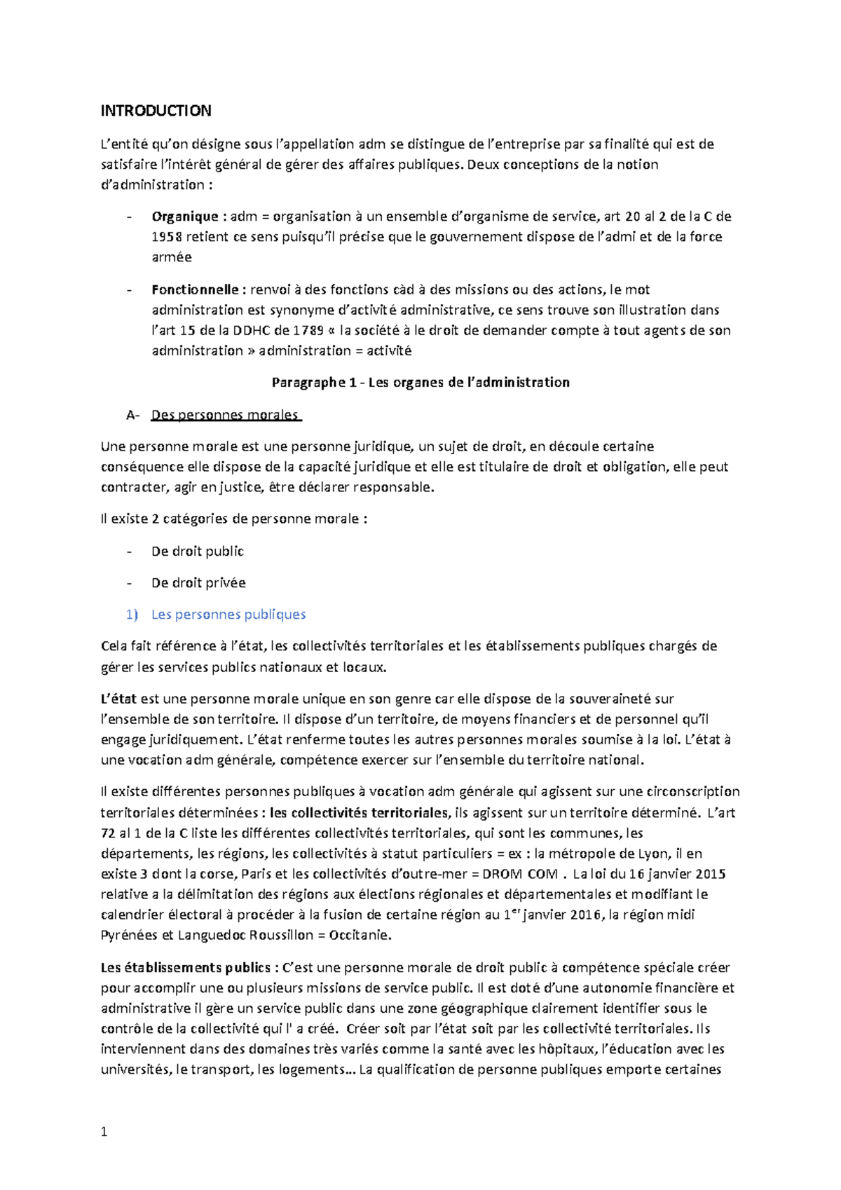 Le Juge Administratif Et La Loi Dissertation