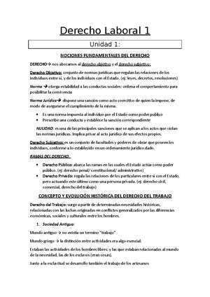 Segundo parcial Derecho Laboral I - UNIDAD 6: JORNADA DE TRABAJO Se ...