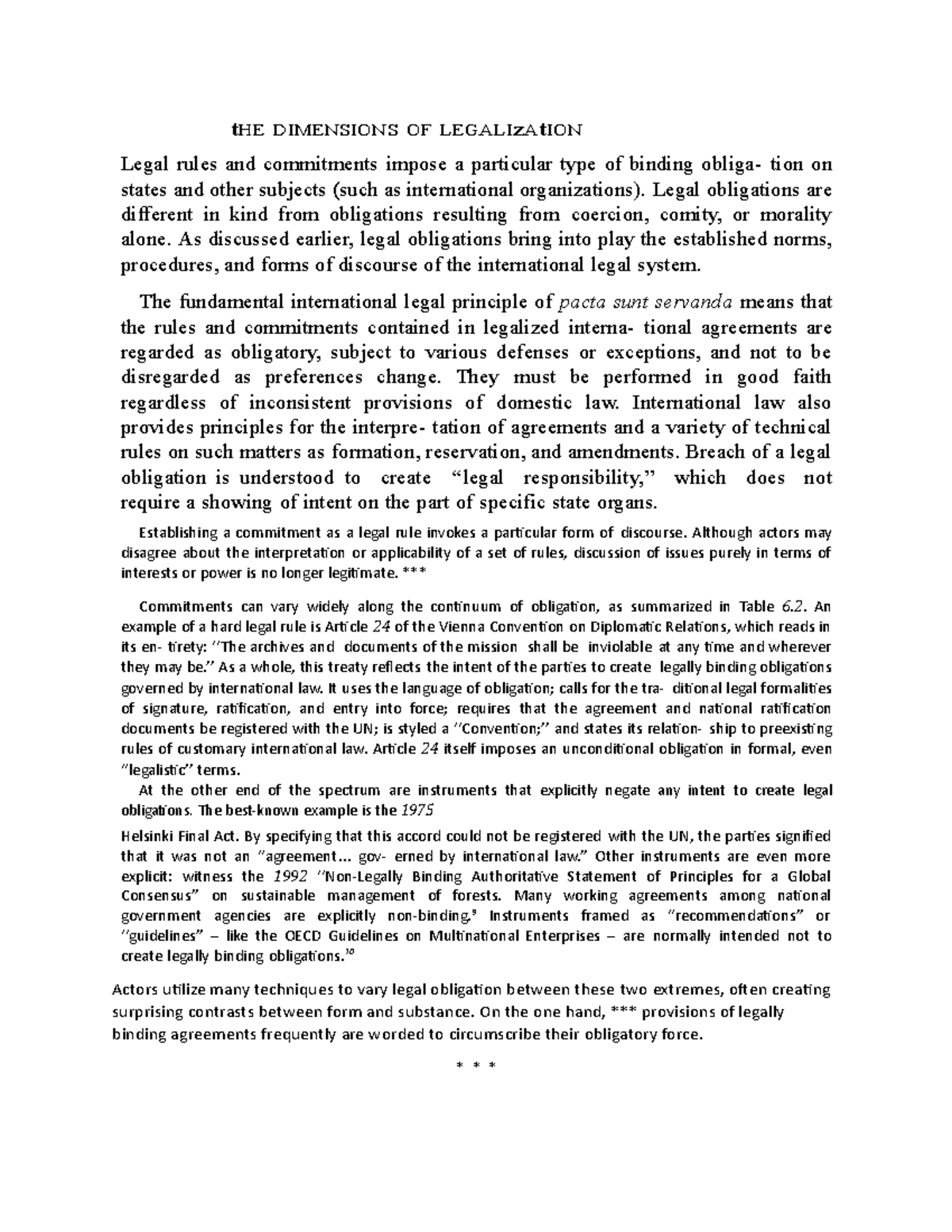 The dimensions of legalization - tHE DIMENSIONS OF LEGALIzAtION Legal ...