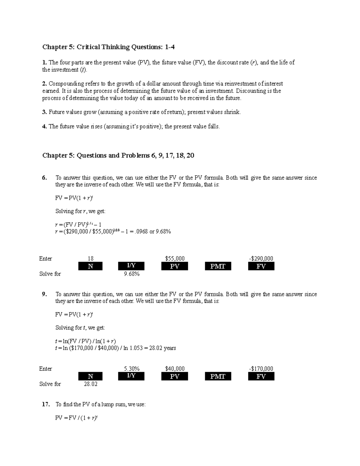 HW2 solution - week 2 - Chapter 5: Critical Thinking Questions: 1- 1 ...