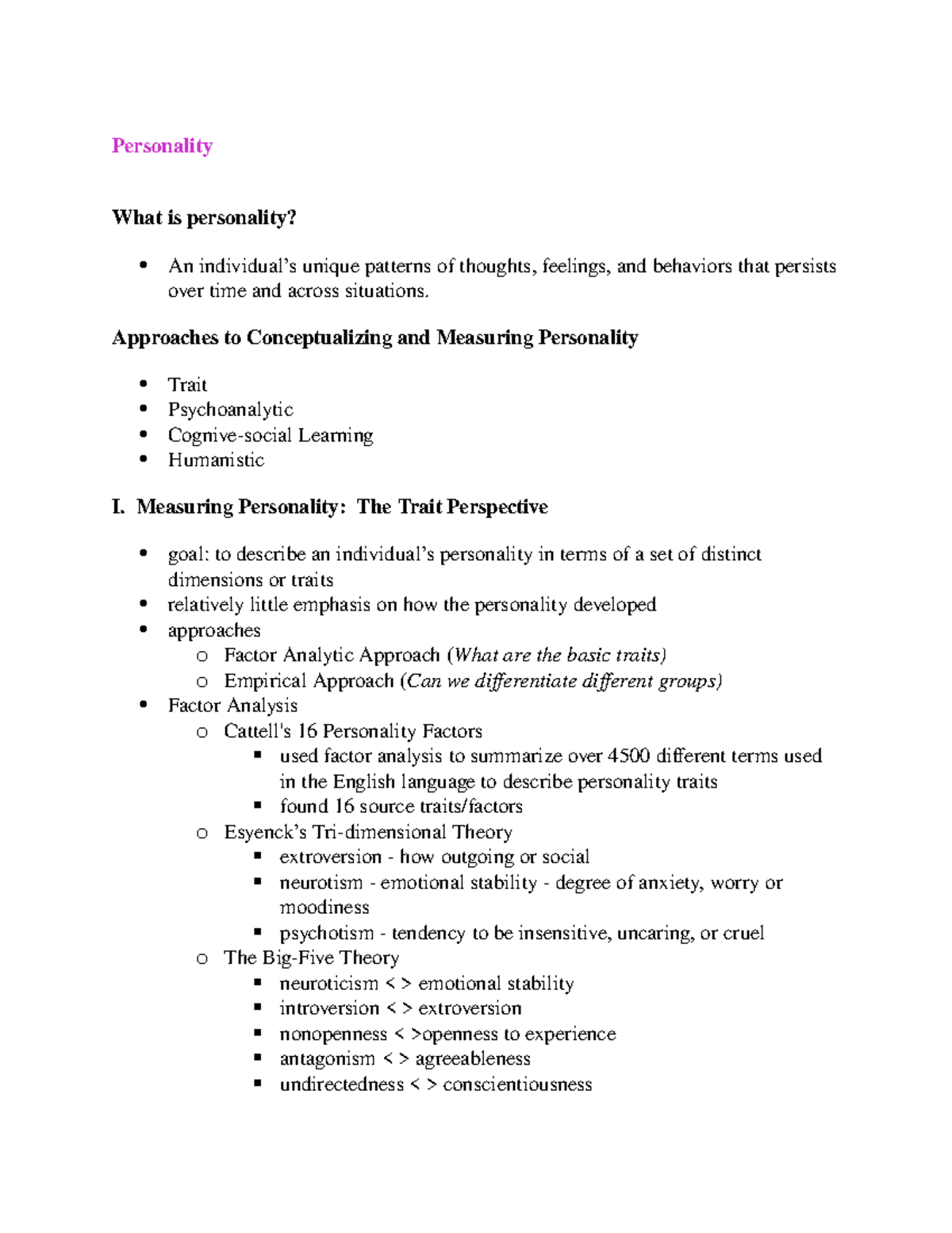 personality-lecture-notes-22-personality-what-is-personality-studocu