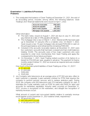 INTERIM OPERATING SEGMENT - Intermediate Accounting 1 - ANTEO - Studocu