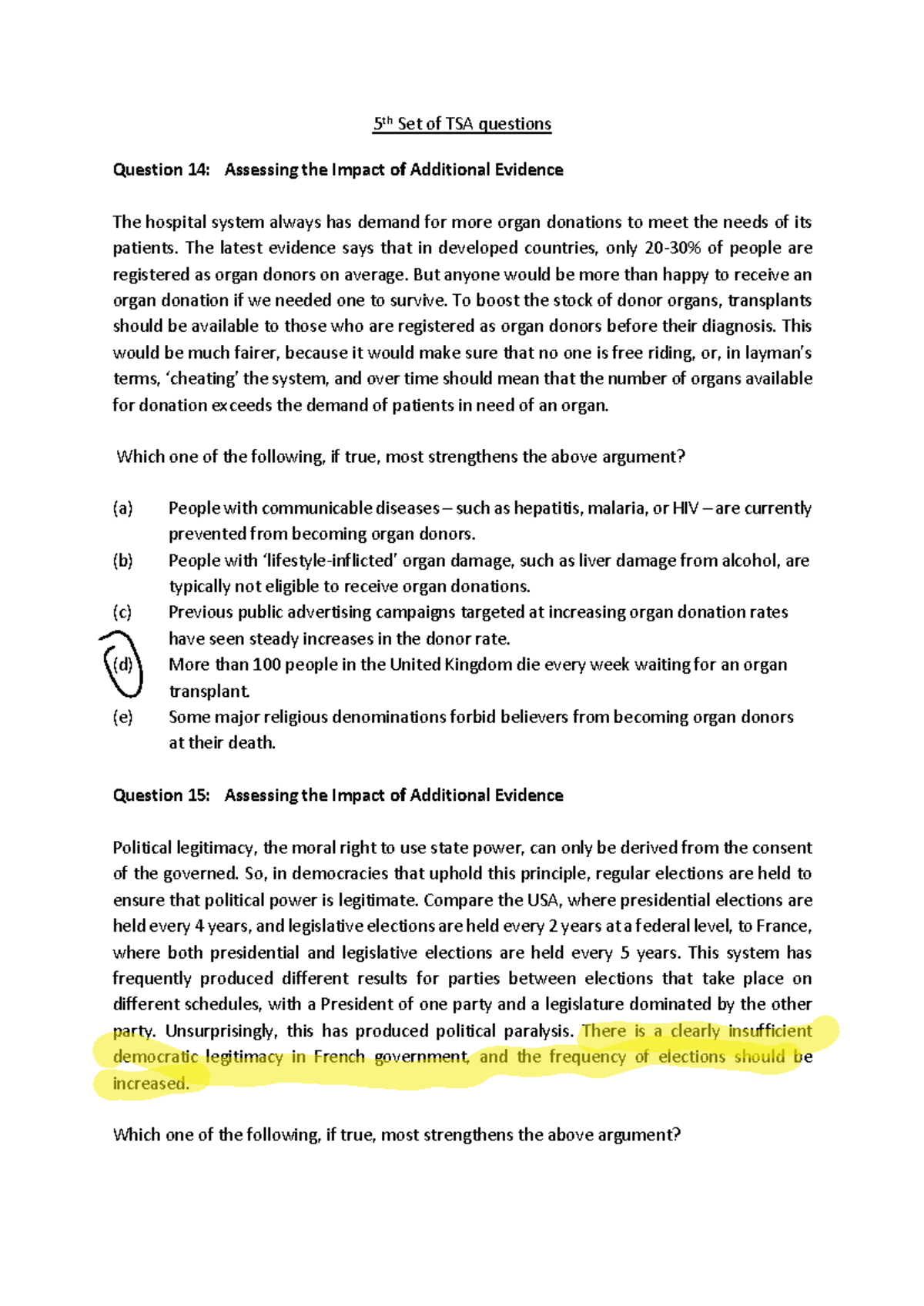 1631612835361 345396 - Envy - 5 th Set of TSA questions Question 14 ...