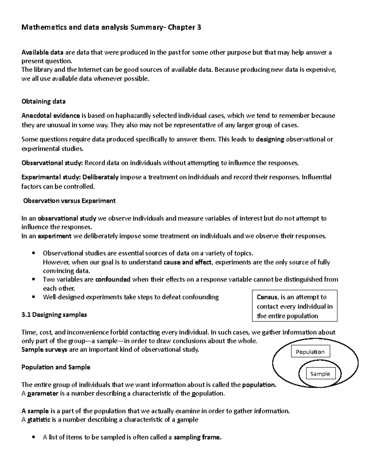 data analysis in research chapter 3