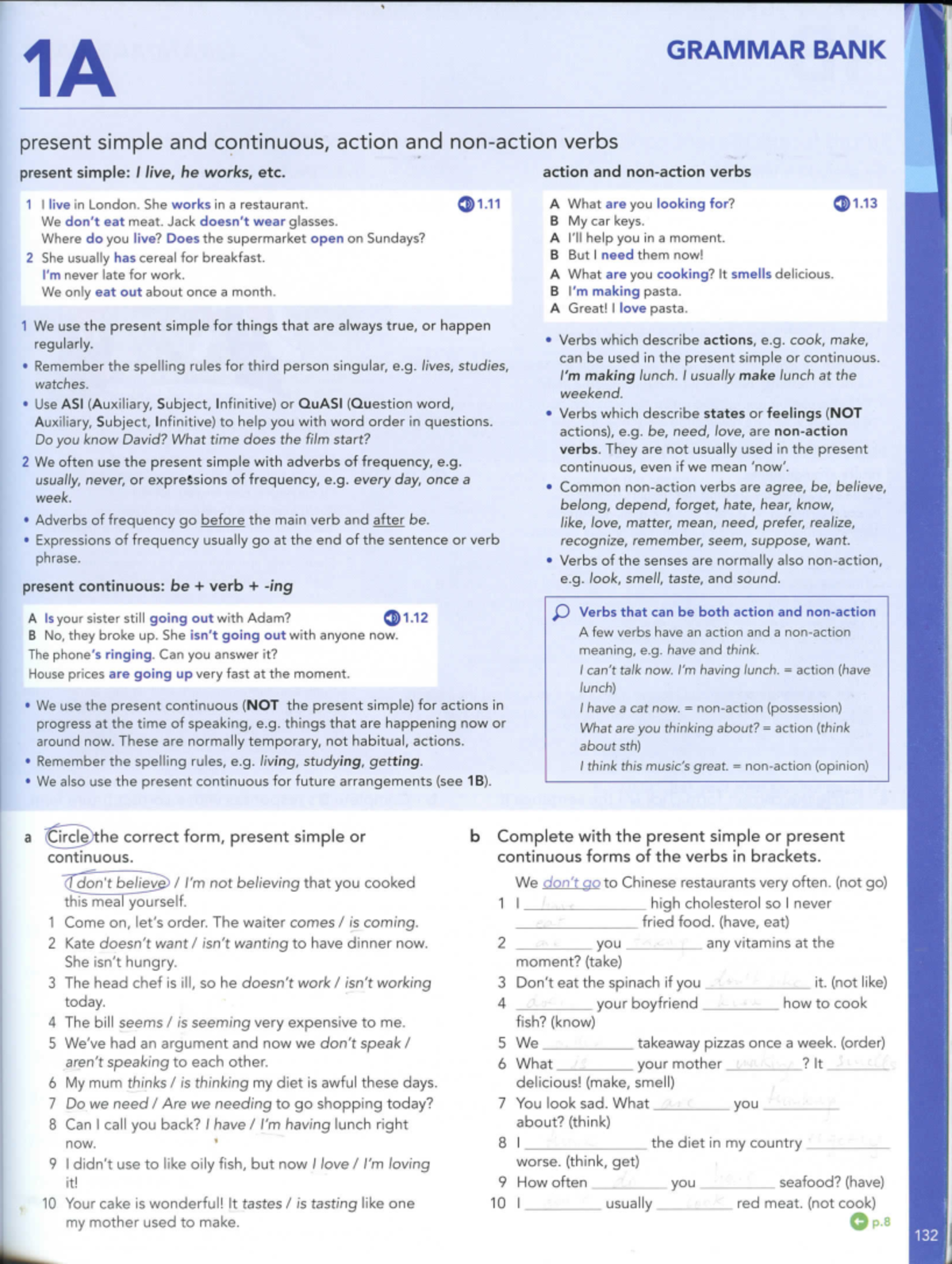Grammar BANK UNIT 1 - Apuntes 1 - Lengua Extranjera: Ingles I - Studocu