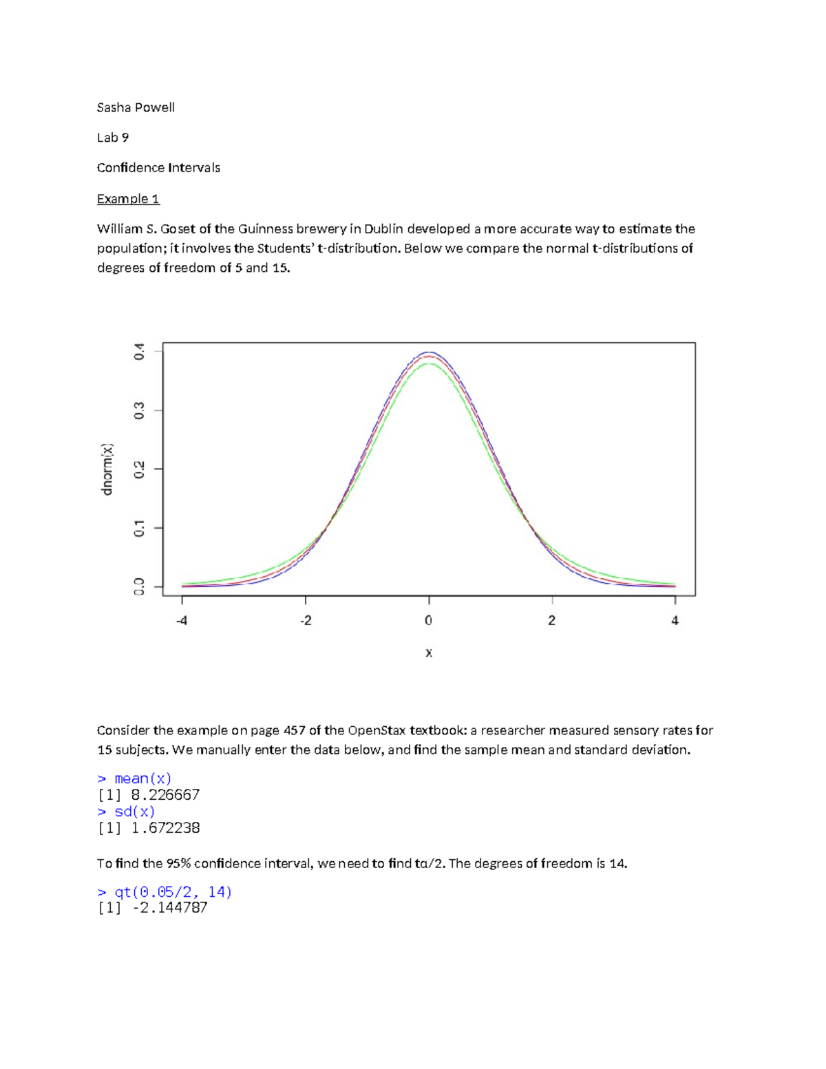 Lab 9 MAT 120 - Answers to Lab 9 - Sasha Powell Lab 9 Confidence ...