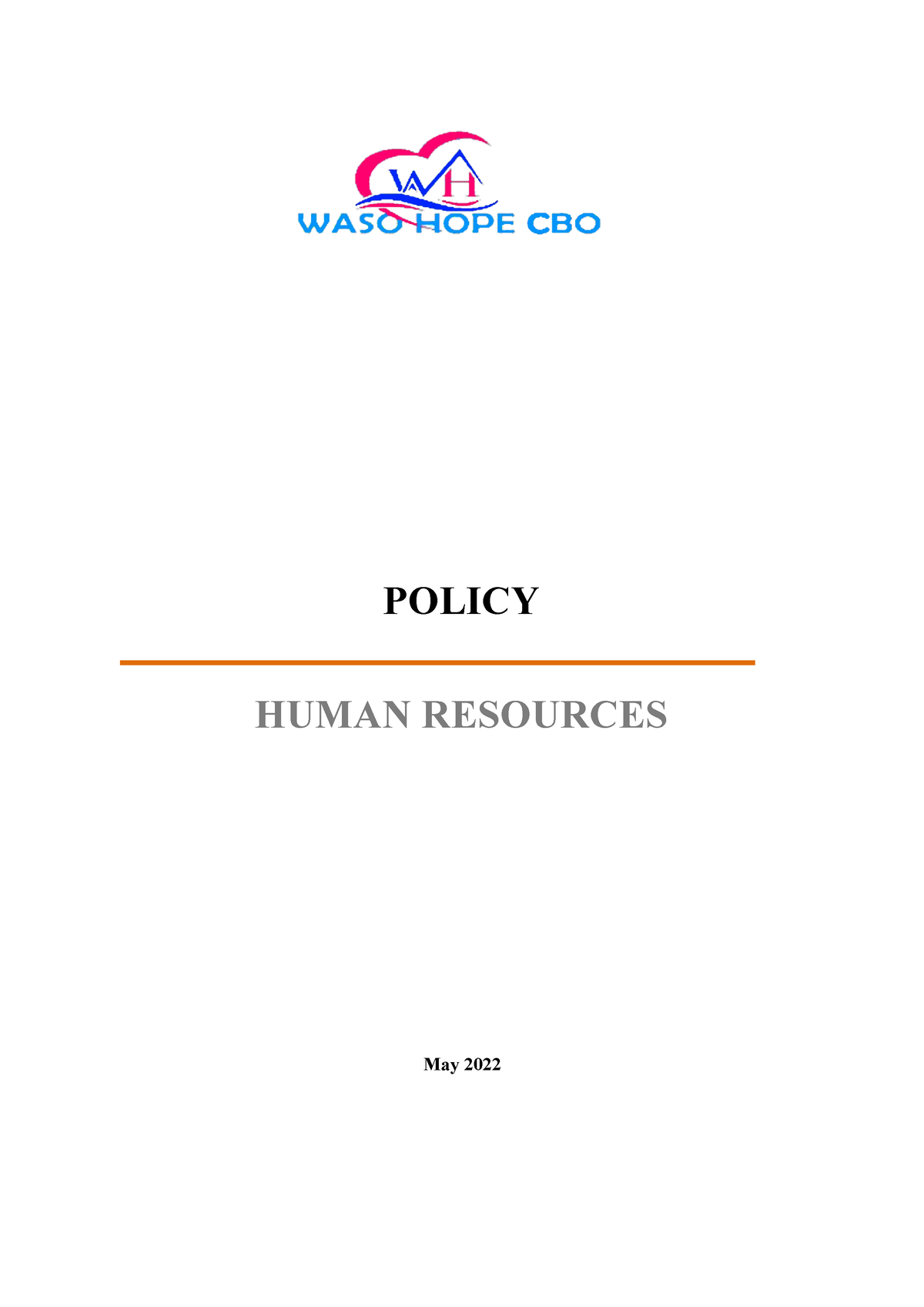 Human Resources Manual POLICY HUMAN RESOURCES May 2022 2 Title Human   Thumb 1200 1697 