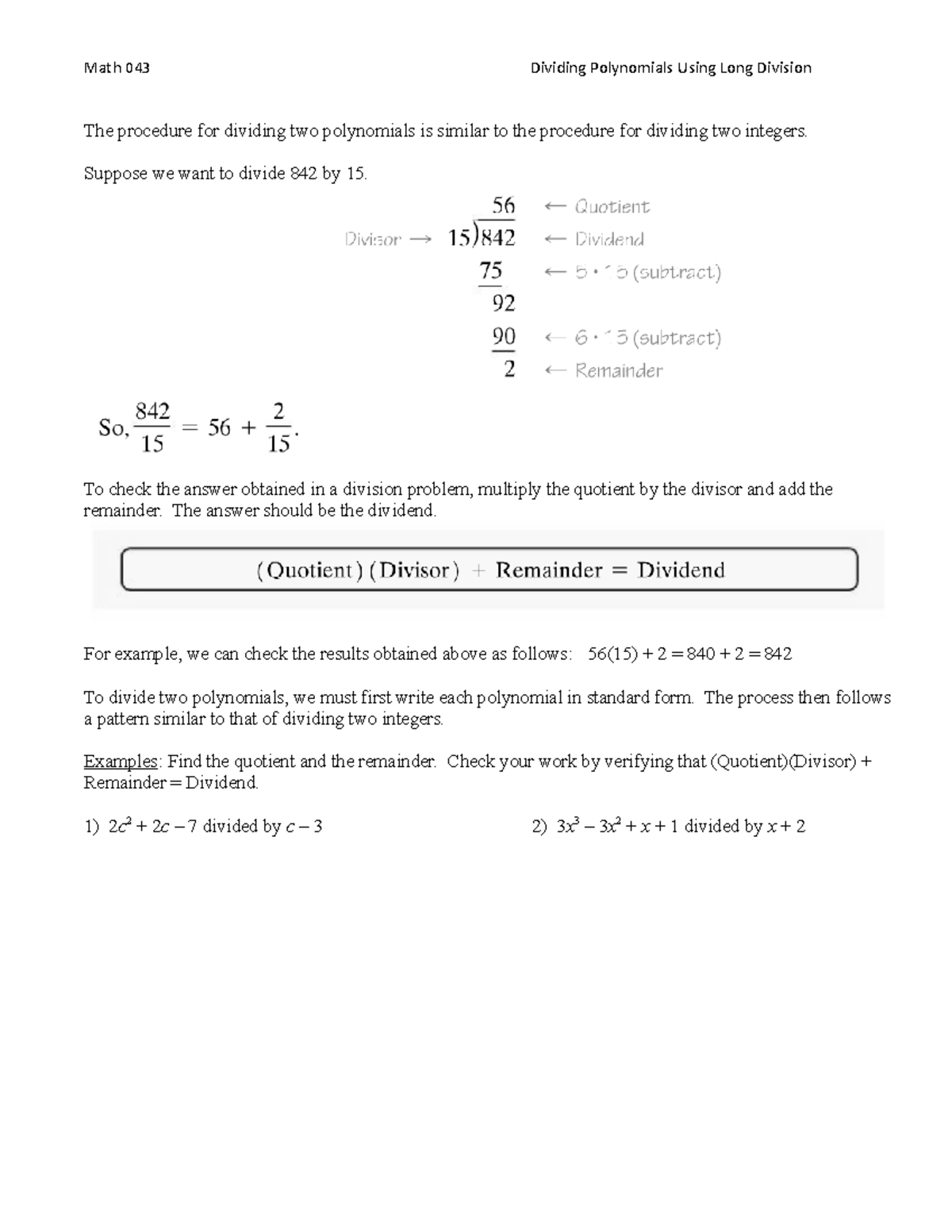 10-dividing-polynomials-using-long-division-suppose-we-want-to-divide