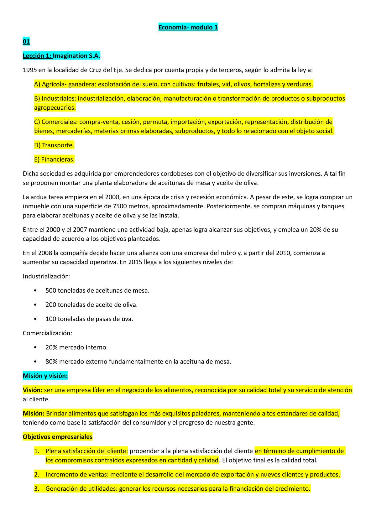 Economía M1 - Modulo 1 Economia - Economía- Modulo 1 01 Lección 1 ...