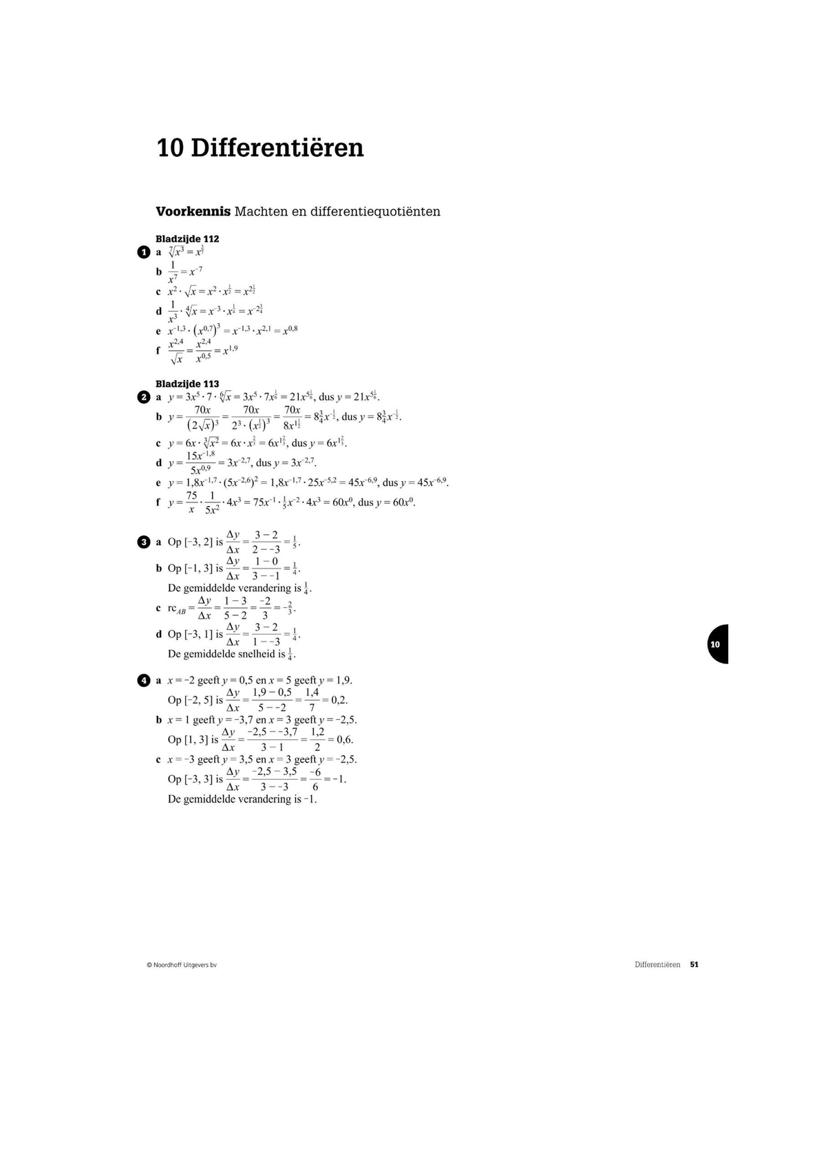 Uitw VA H10 - Wiskunde B Uitwerkingen - Studeersnel