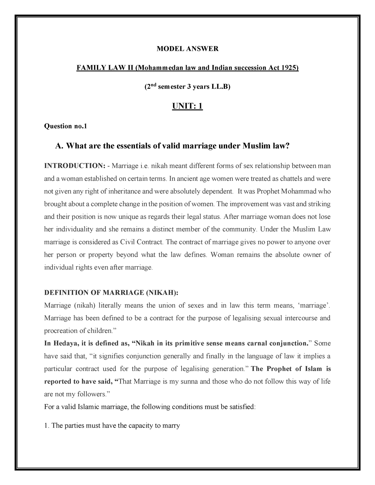 0-family-law-ii-3-yrs-2019-4-model-answer-family-law-ii-mohammedan