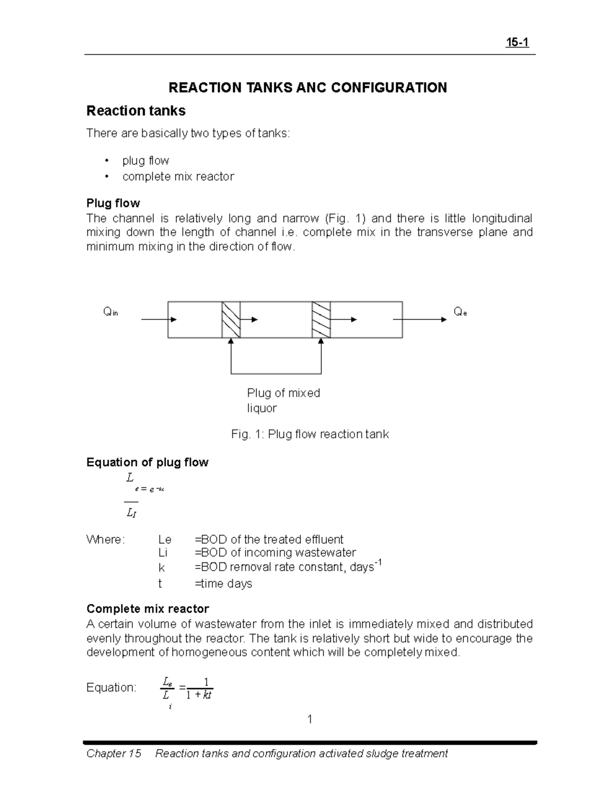 Chapt 15 Reactiontanksandconfiguration Activatedsludgetreatme ...