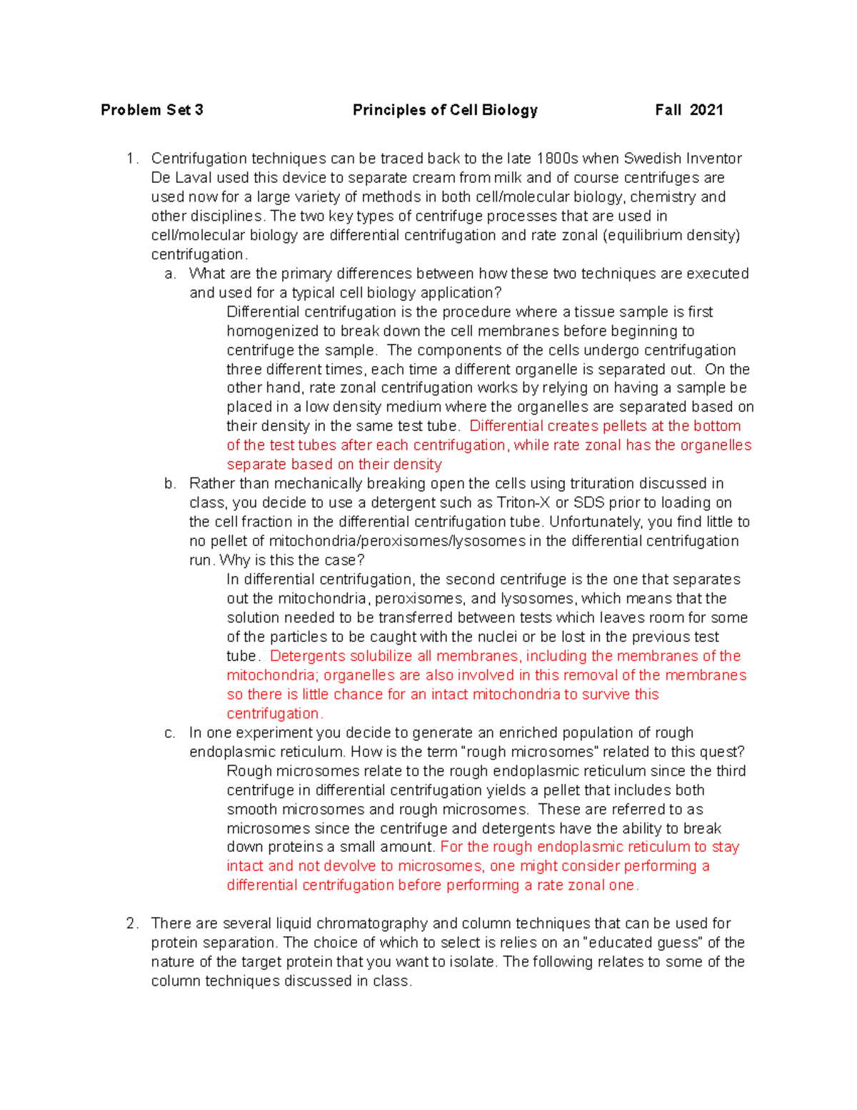 Problem Set 3 Fall 2021 - Some of the answers that I put for this ...