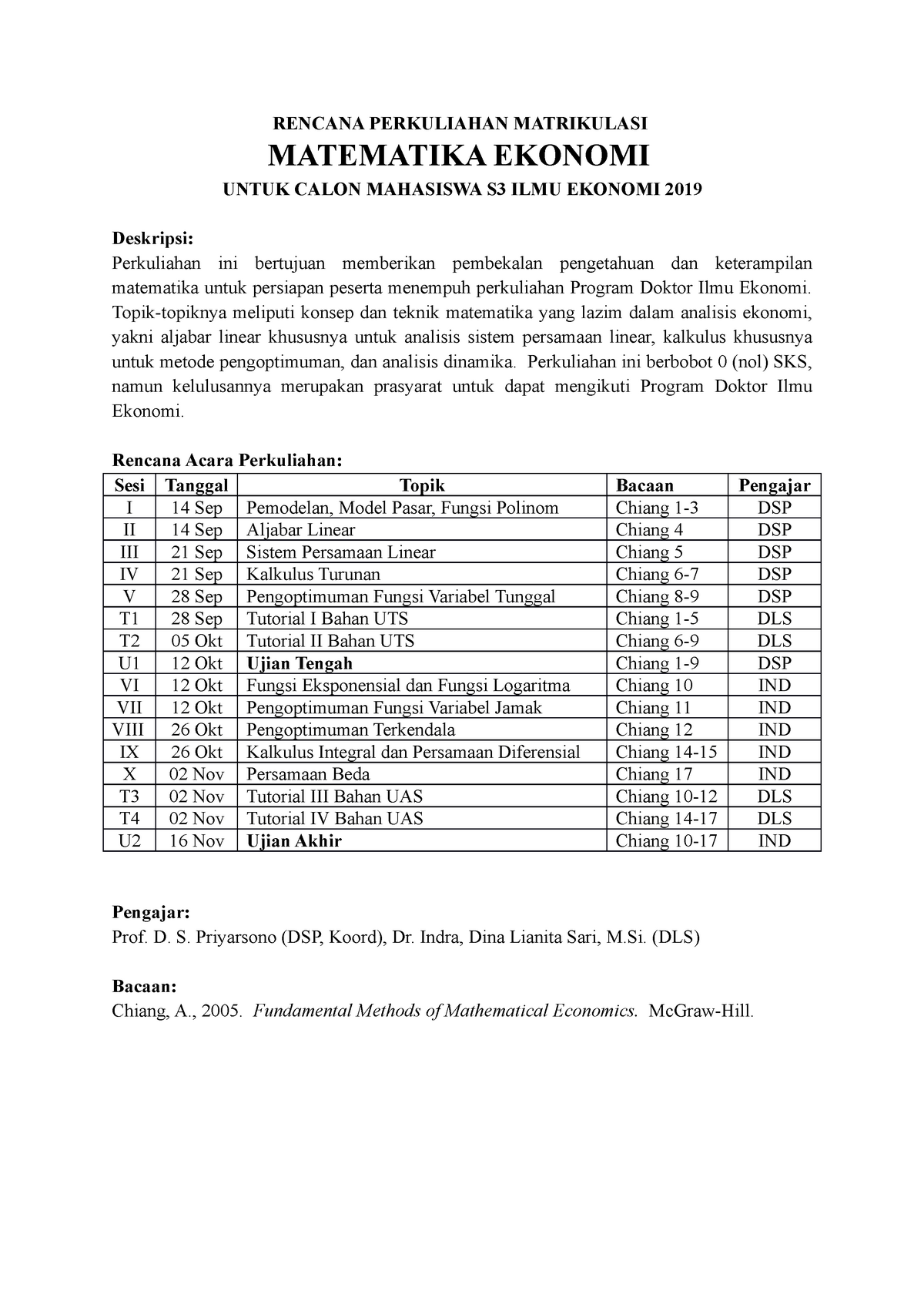 contoh assignment ekonomi matrikulasi