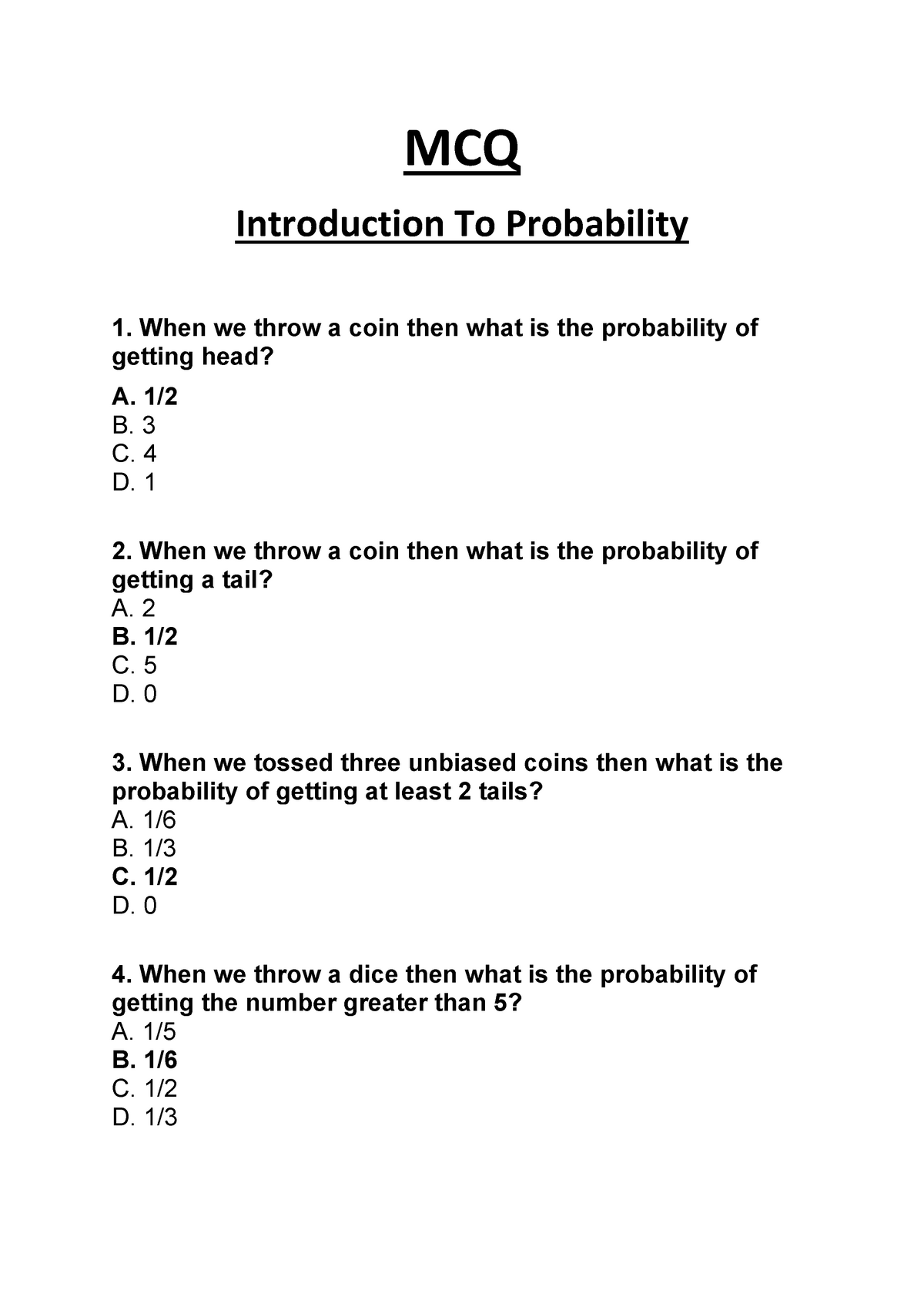 unit-4-mcq-introduction-to-probability-1-when-we-throw-a-coin-then