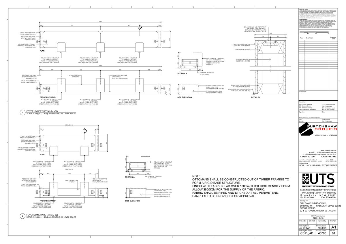 43798 [ Foyer Joinery Details 01] - ARCHITECTURE + INTERIORS P. 02 9700 ...