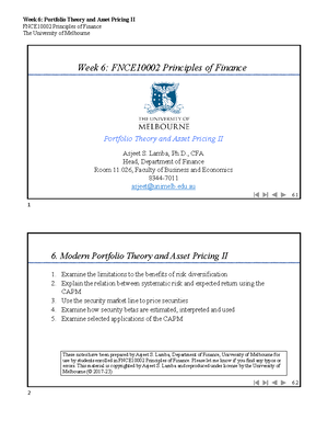Tutorial 5 2024 with solutions Section B - 1 FNCE20005 CORPORATE ...