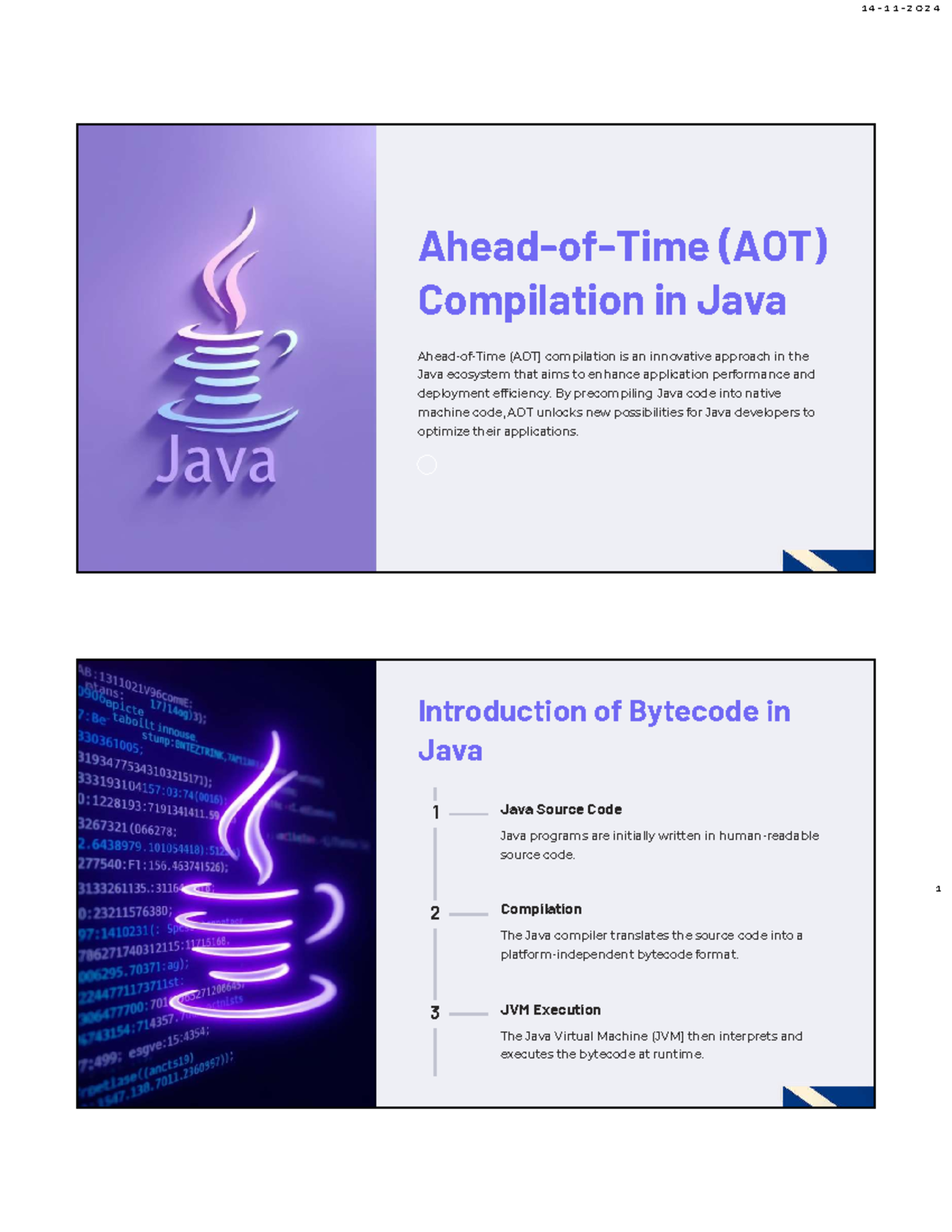 AJP Assignment - a ppt for advance java in pdf format - 1 Ahead-of-Time ...