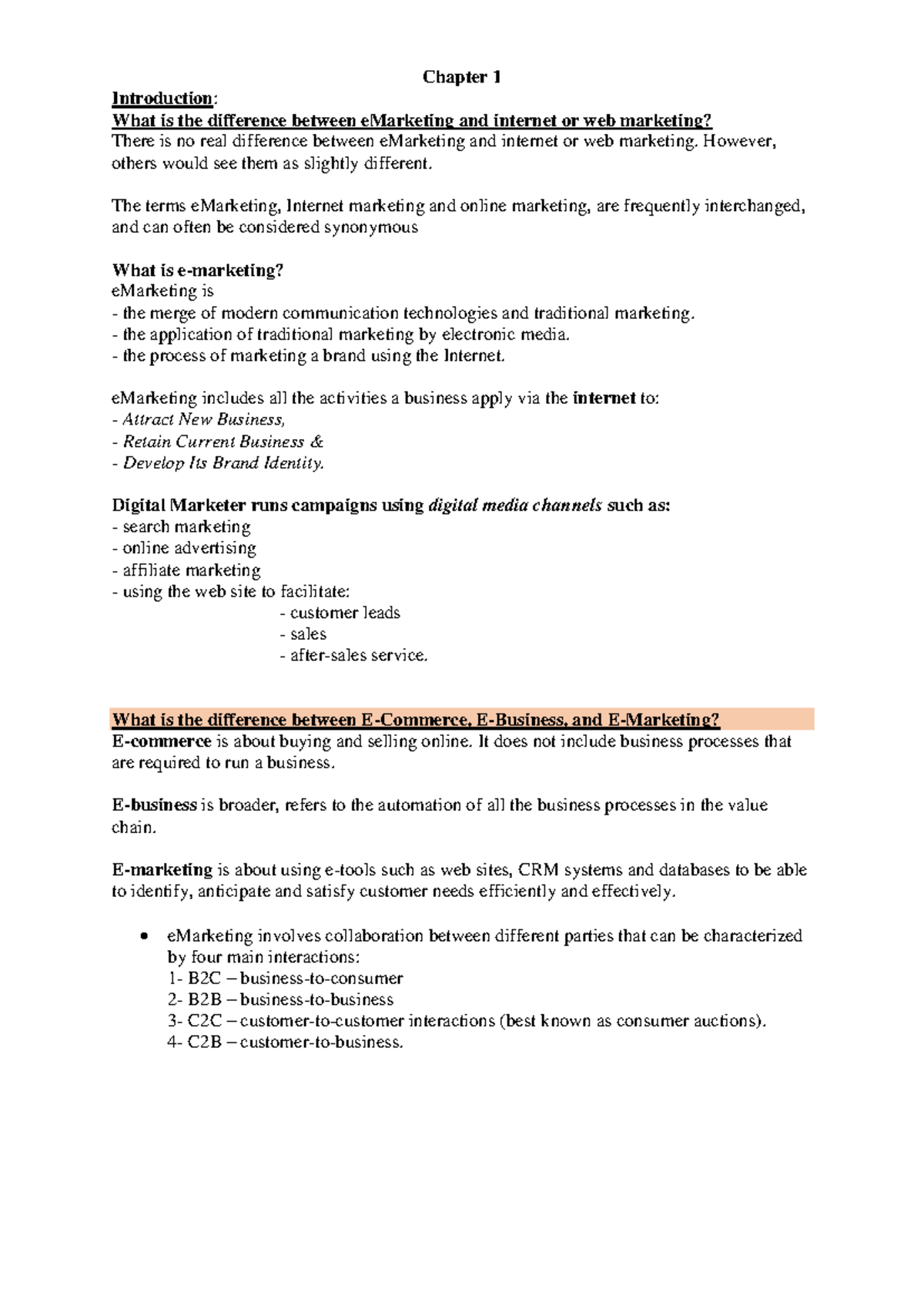 Digital Marketing: Bab 1 - Pengantar Dunia Pemasaran Digital