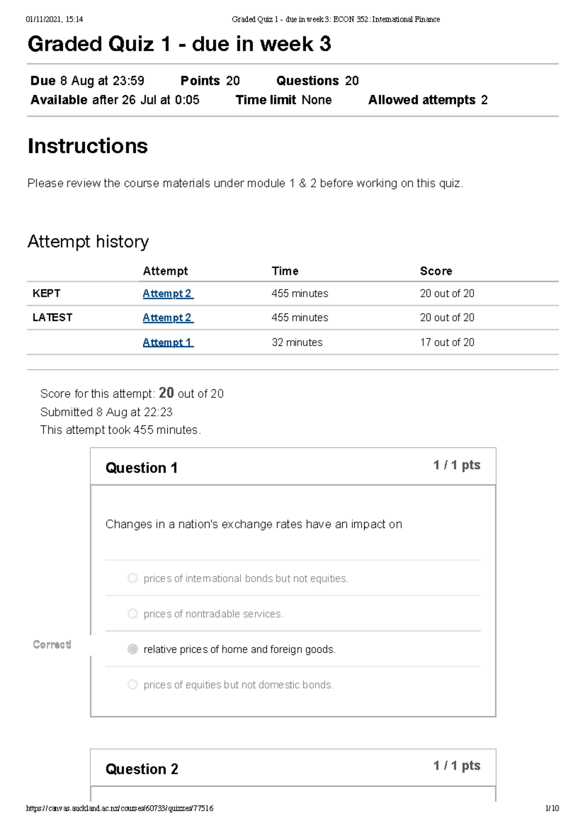 ALL QUIZPAST Exams ECON352 MLFR 390 Framingham Studocu