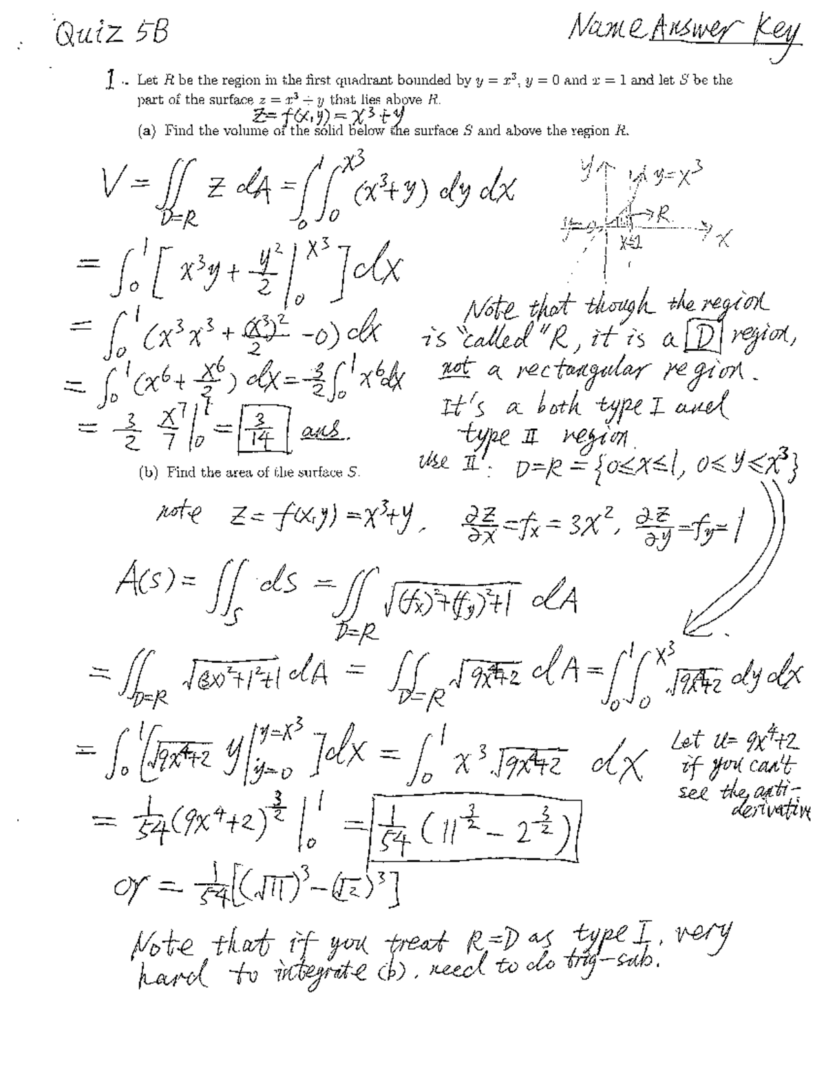 Calc III Quiz5B Ans - n/a - MATH-221 - Studocu