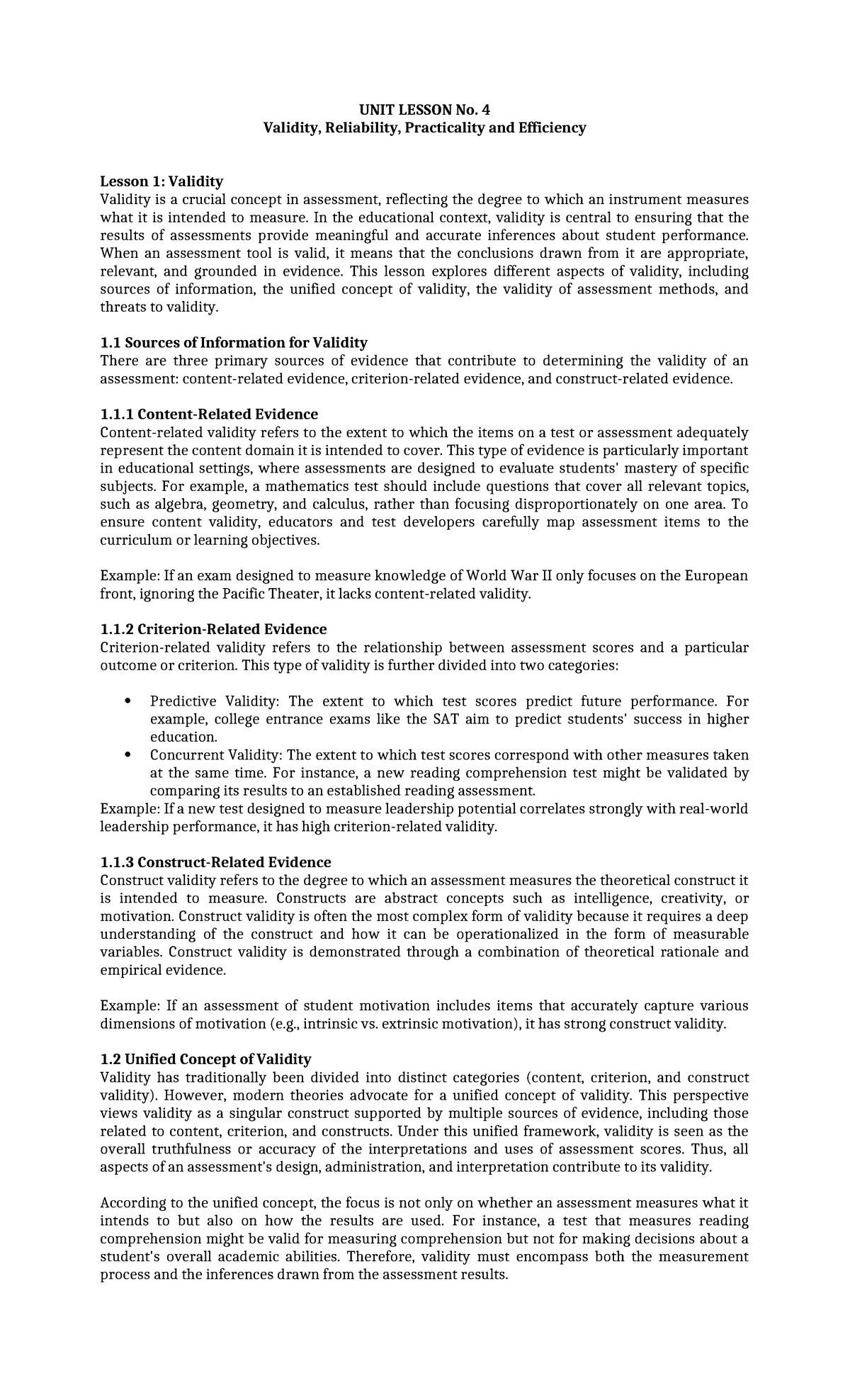 Lecture-Notes-4 - These are the lecture notes about validity - UNIT ...