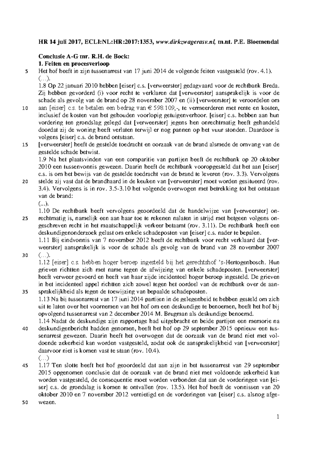 Oefententamen ARW 1 - Arrest - HR 14 Juli 2017, ECLI:NL:HR:2017:1353 ...