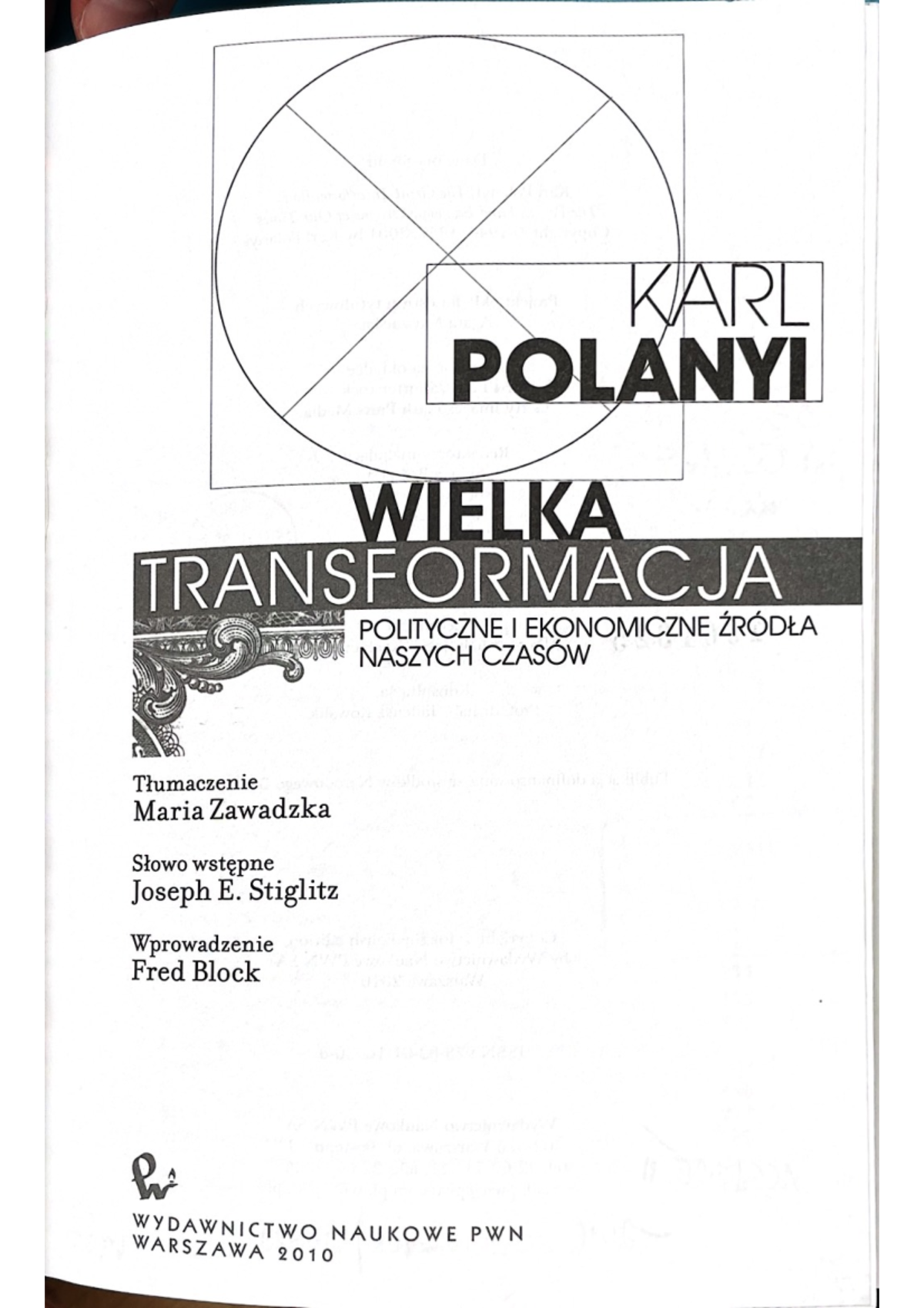 Polanyi - Wielka transformacja - KARL POLANYI WIELKA TRANSFORMACJA ...