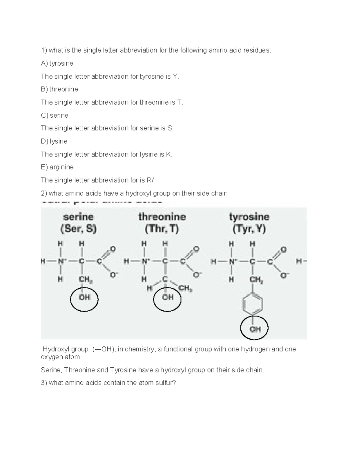 Cell Signal Assignment 1 1) what is the single letter abbreviation